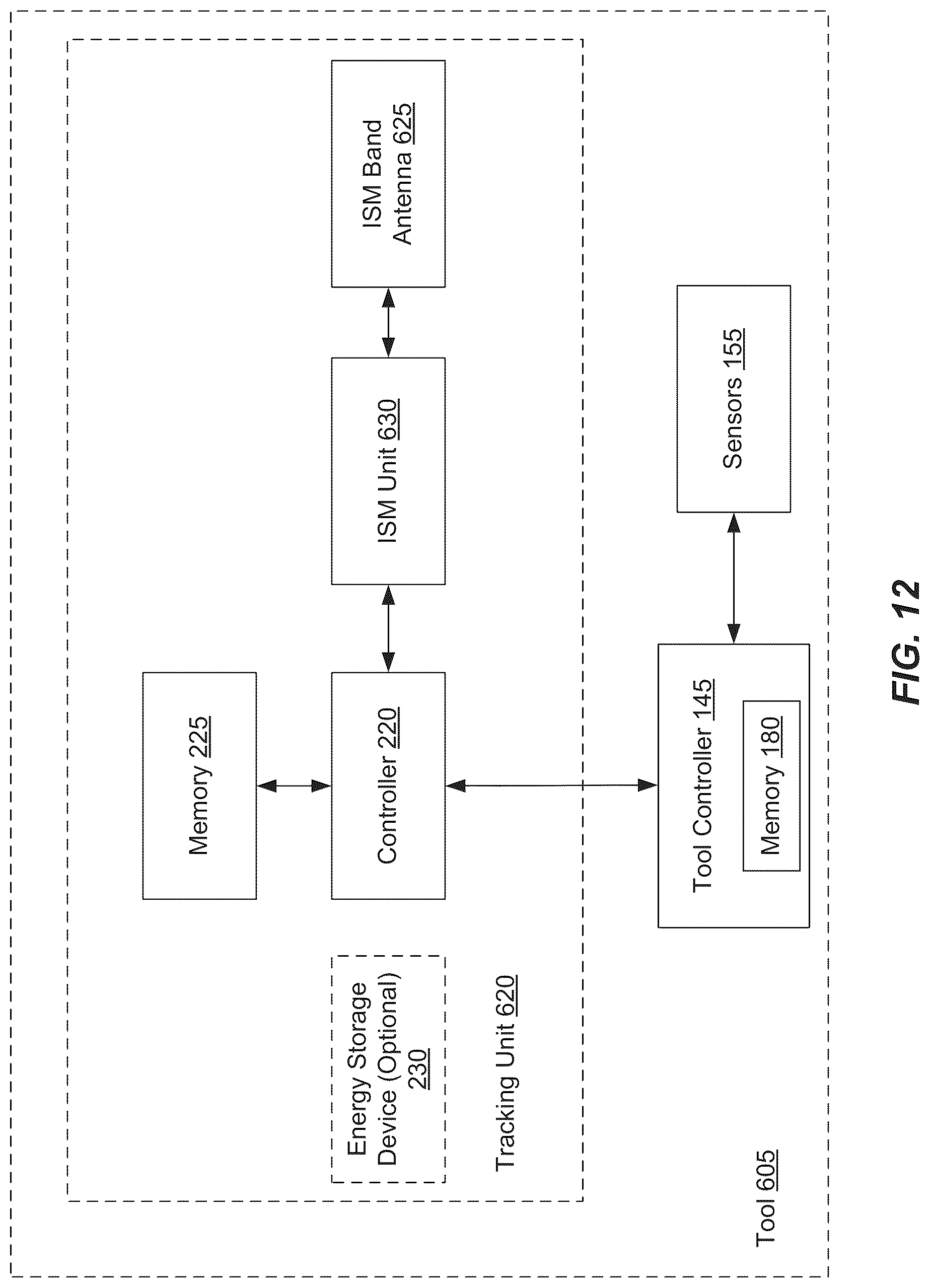 Patent US12323803 Figure 13 – Wireless tracking of power tools and related devices