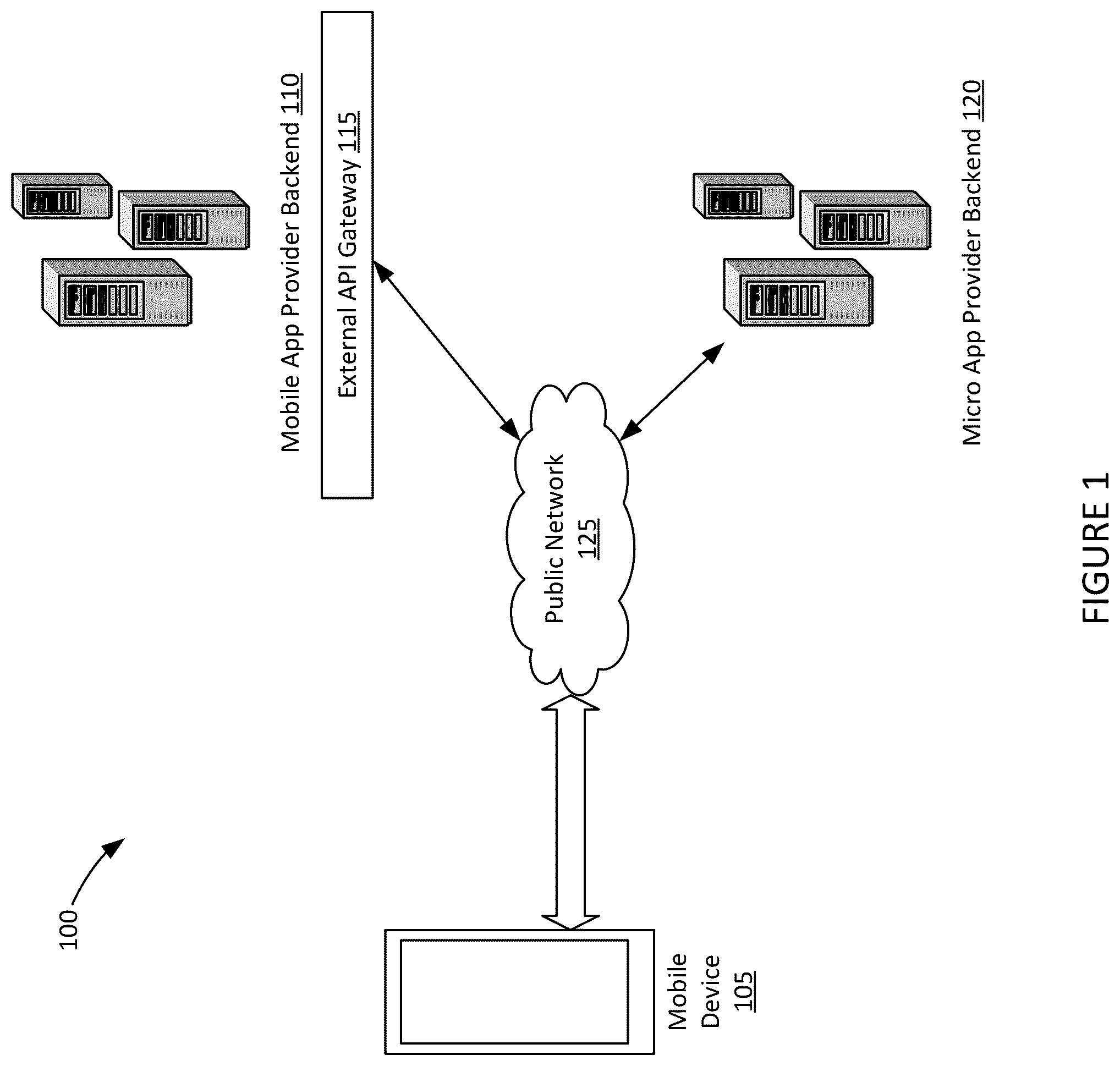 Patent US12323808 — Systems and methods for verified communication between mobile applications — Figure 1