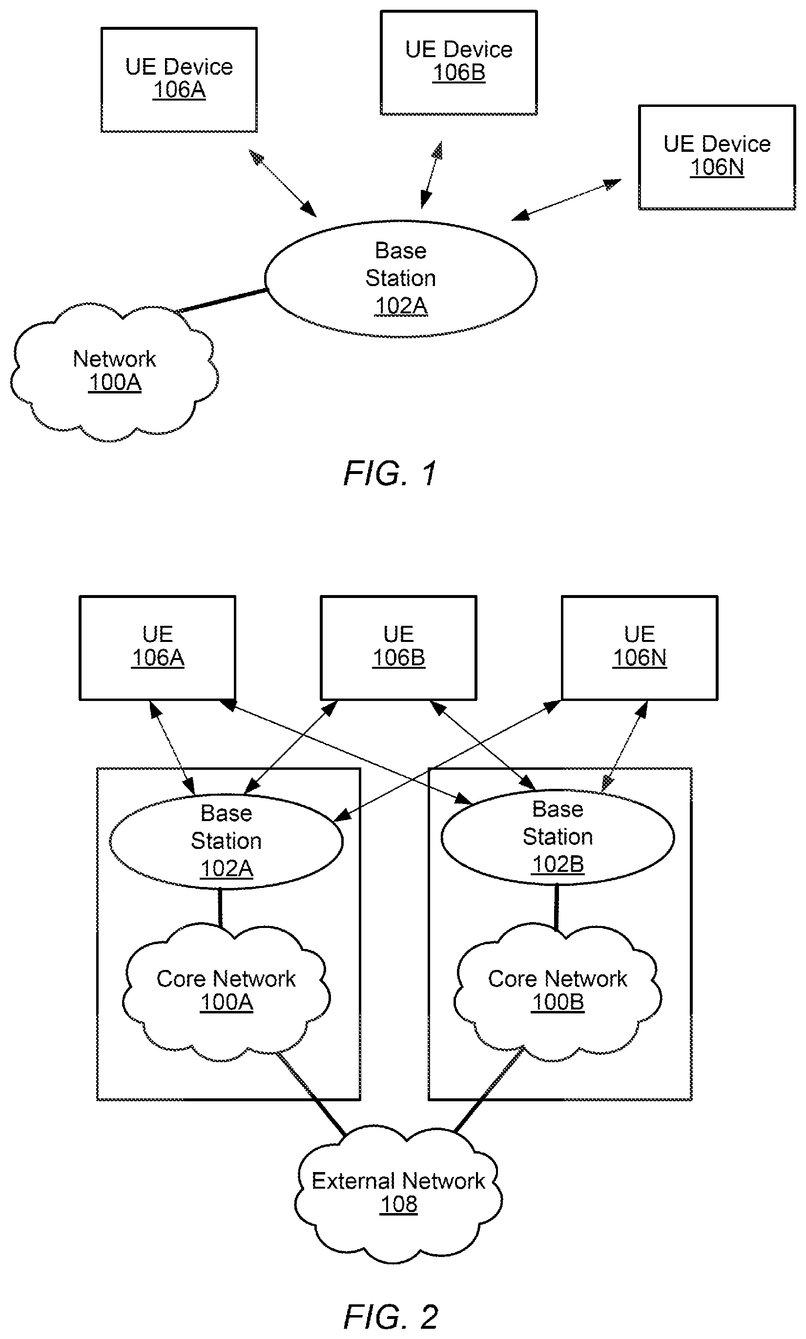 Patent US12323834 Figure 1 – Mechanisms for radio link failure (RLF) reporting to network