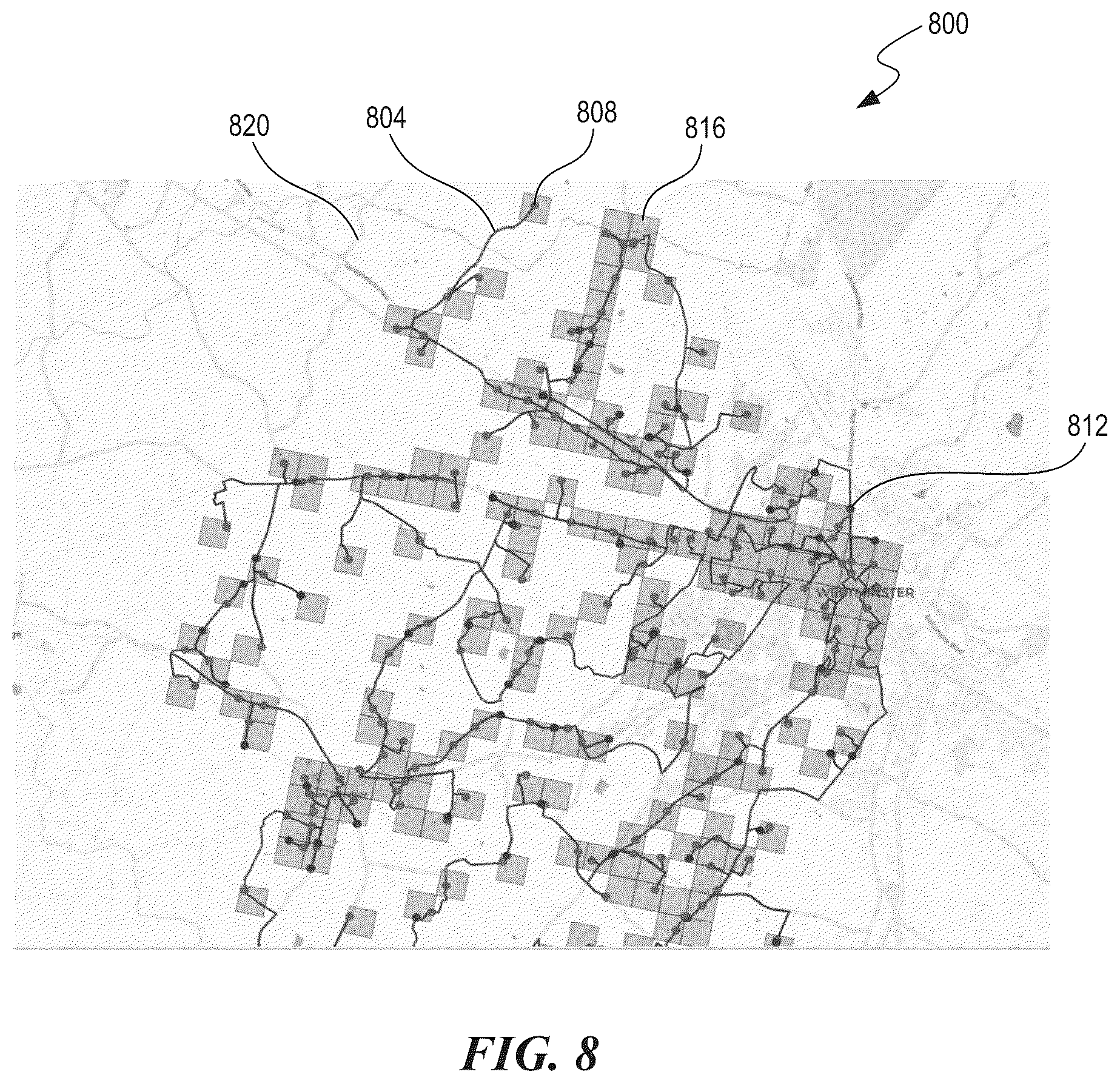 Patent US12323875 Figure 7 – Location clustering and routing for 5G drive testing