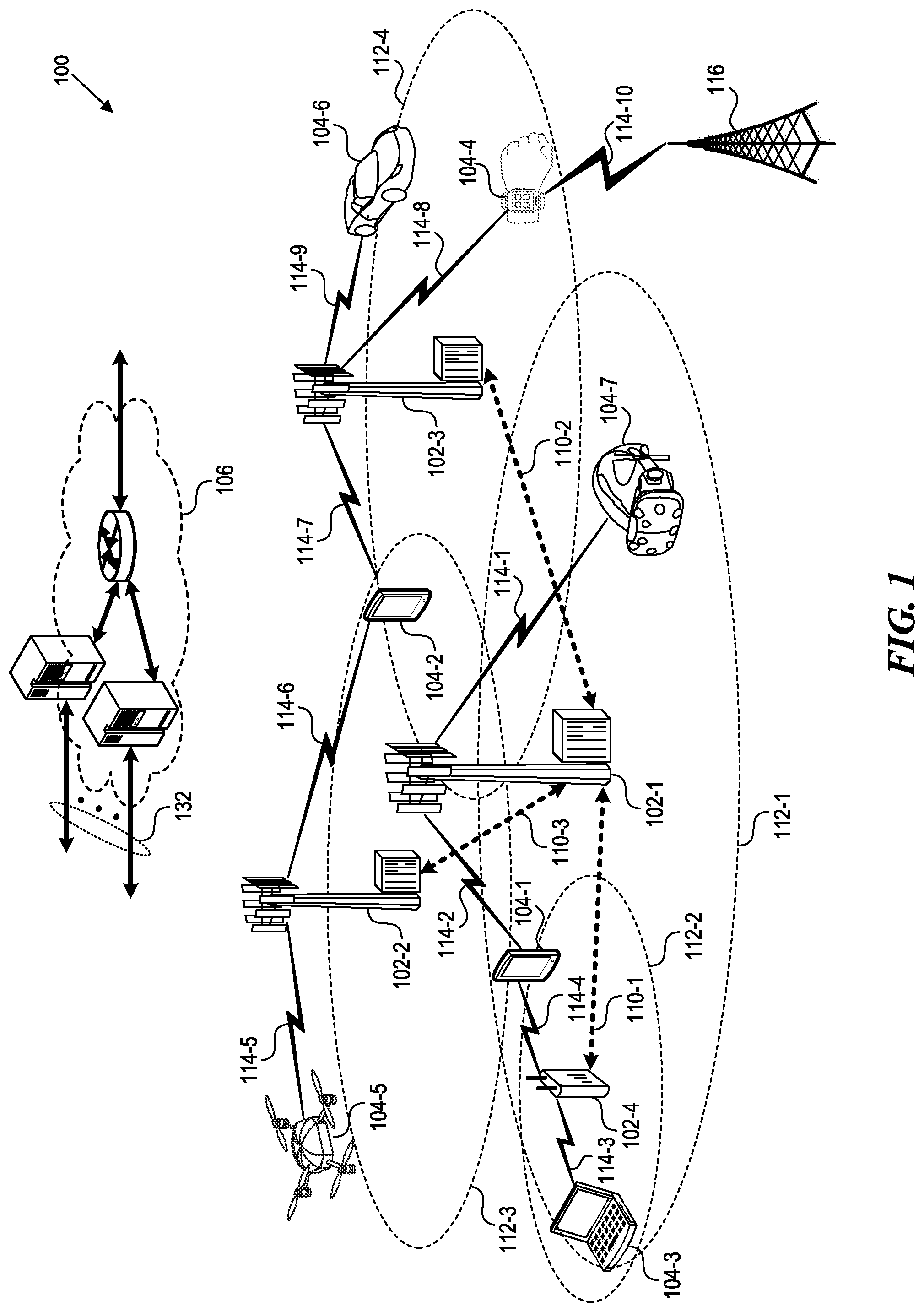 Patent US12323876 Figure 1 – Categorize a location of a mobile device in relation to a cell tower of a wireless telecommunication network