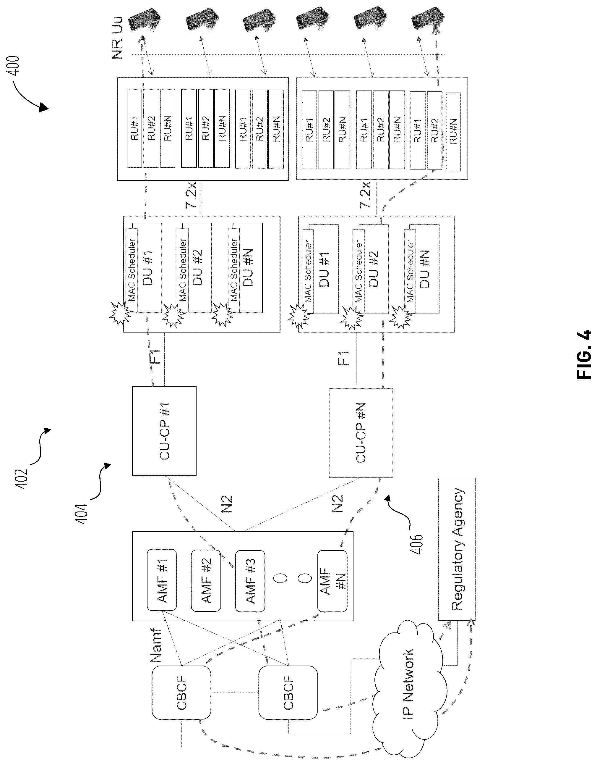 Patent US12323894 Figure 4 – Emergency service delivery with dynamic scheduling and priority