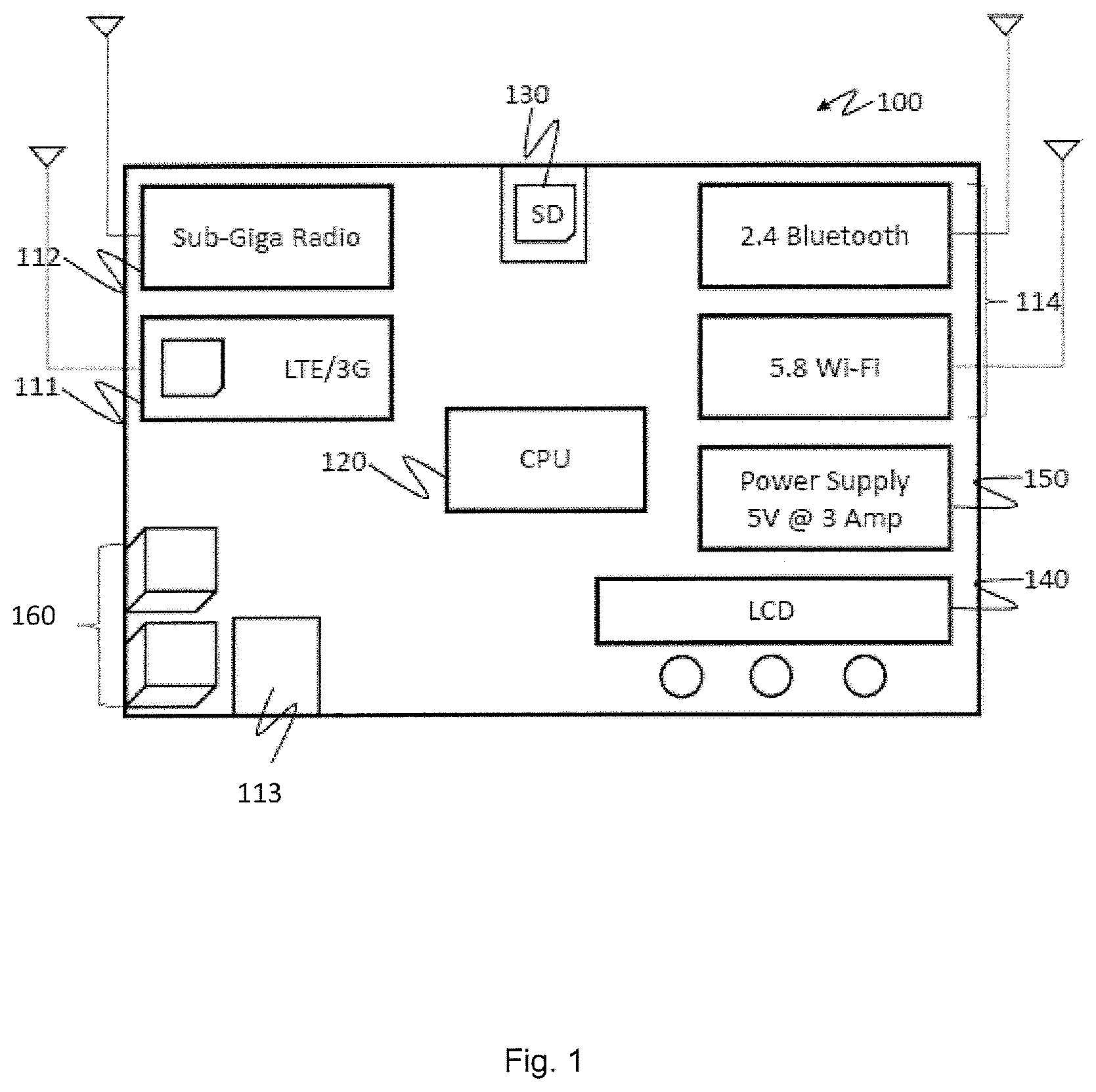 Patent US12323896 Figure 1 – Device, system and method for facilitating internet access