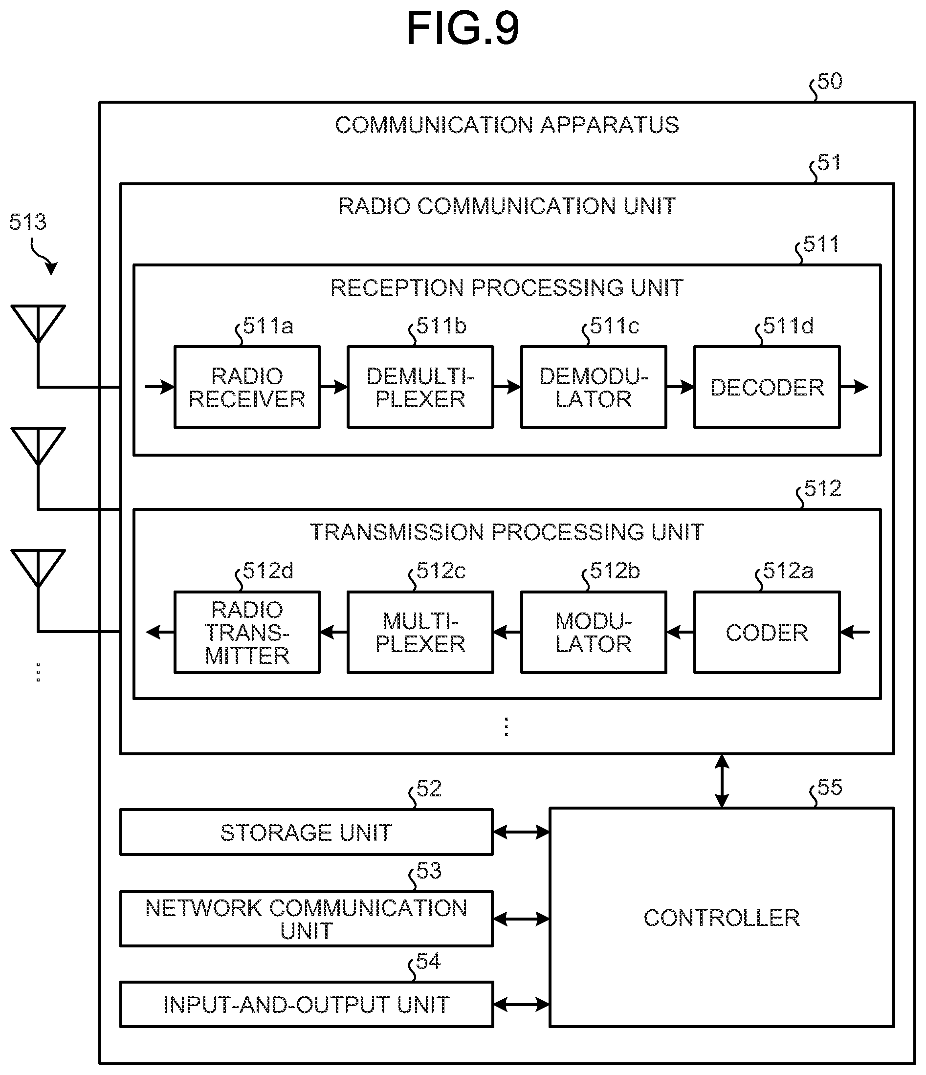 Patent US12323913 Figure 9 – Communication apparatus, and method of communication