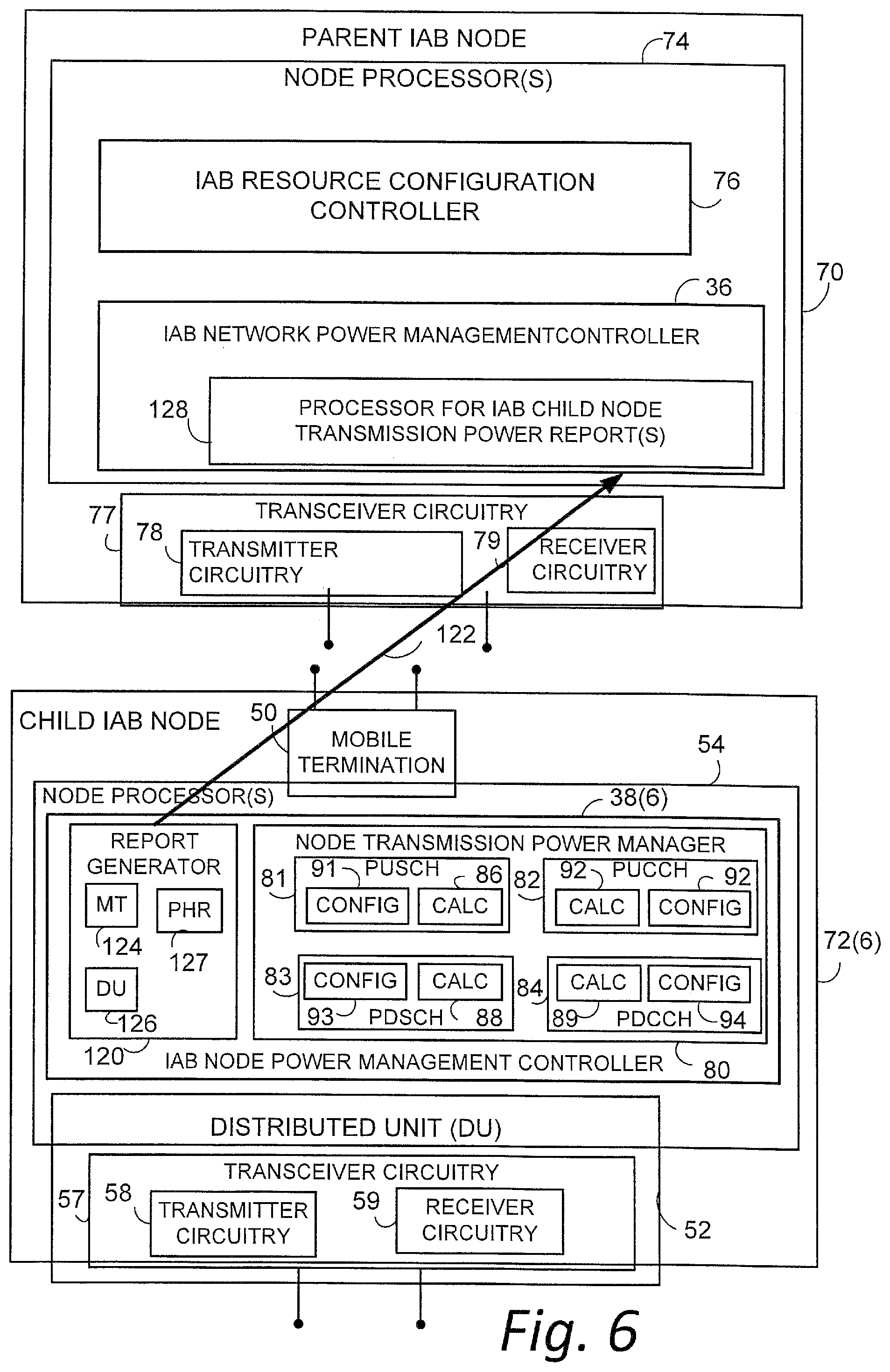 Patent US12323927 Figure 6 – Power management for integrated access and backhaul networks