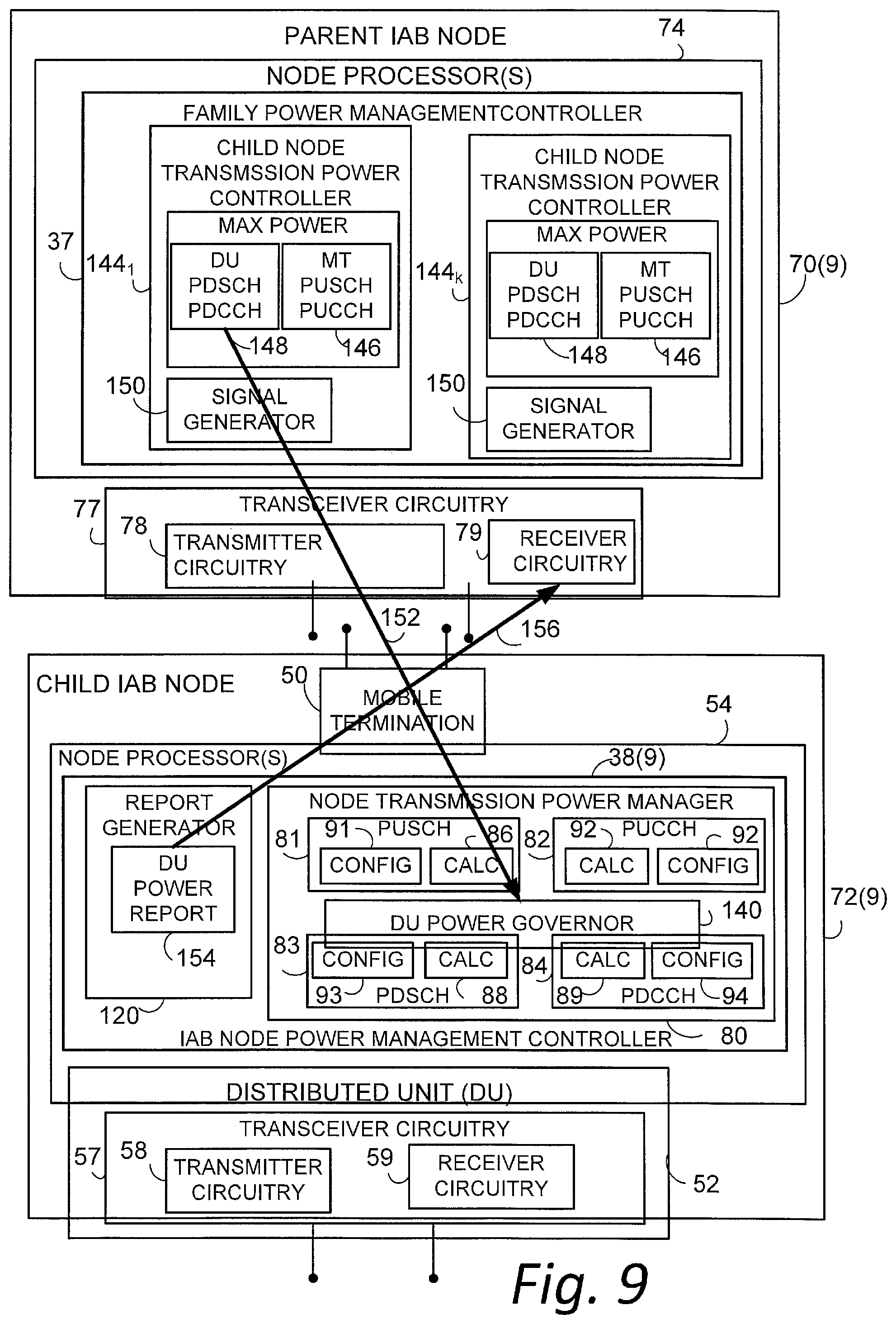 Patent US12323927 Figure 9 – Power management for integrated access and backhaul networks