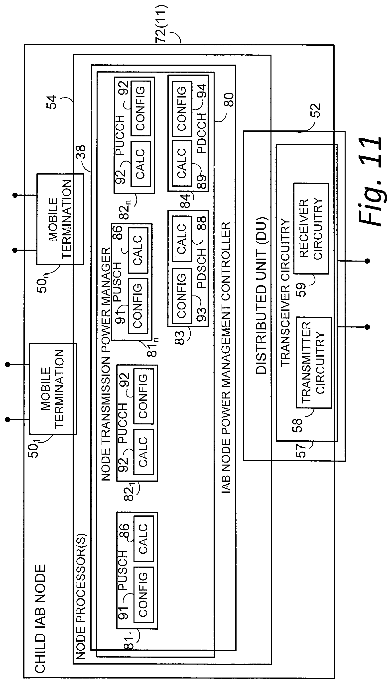 Patent US12323927 Figure 11 – Power management for integrated access and backhaul networks