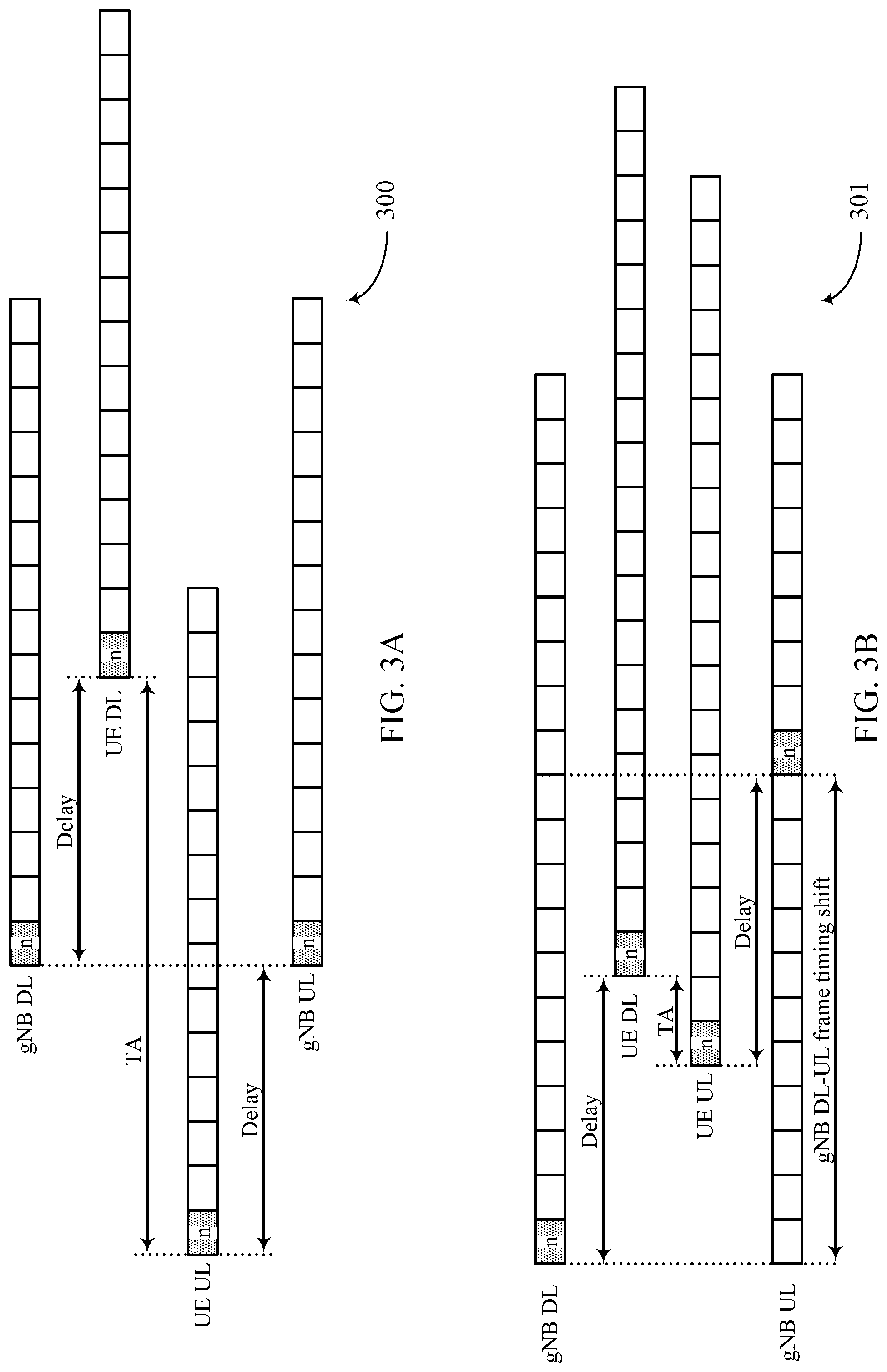 Patent US12323938 Figure 3 – Data channel timelines in wireless communications systems