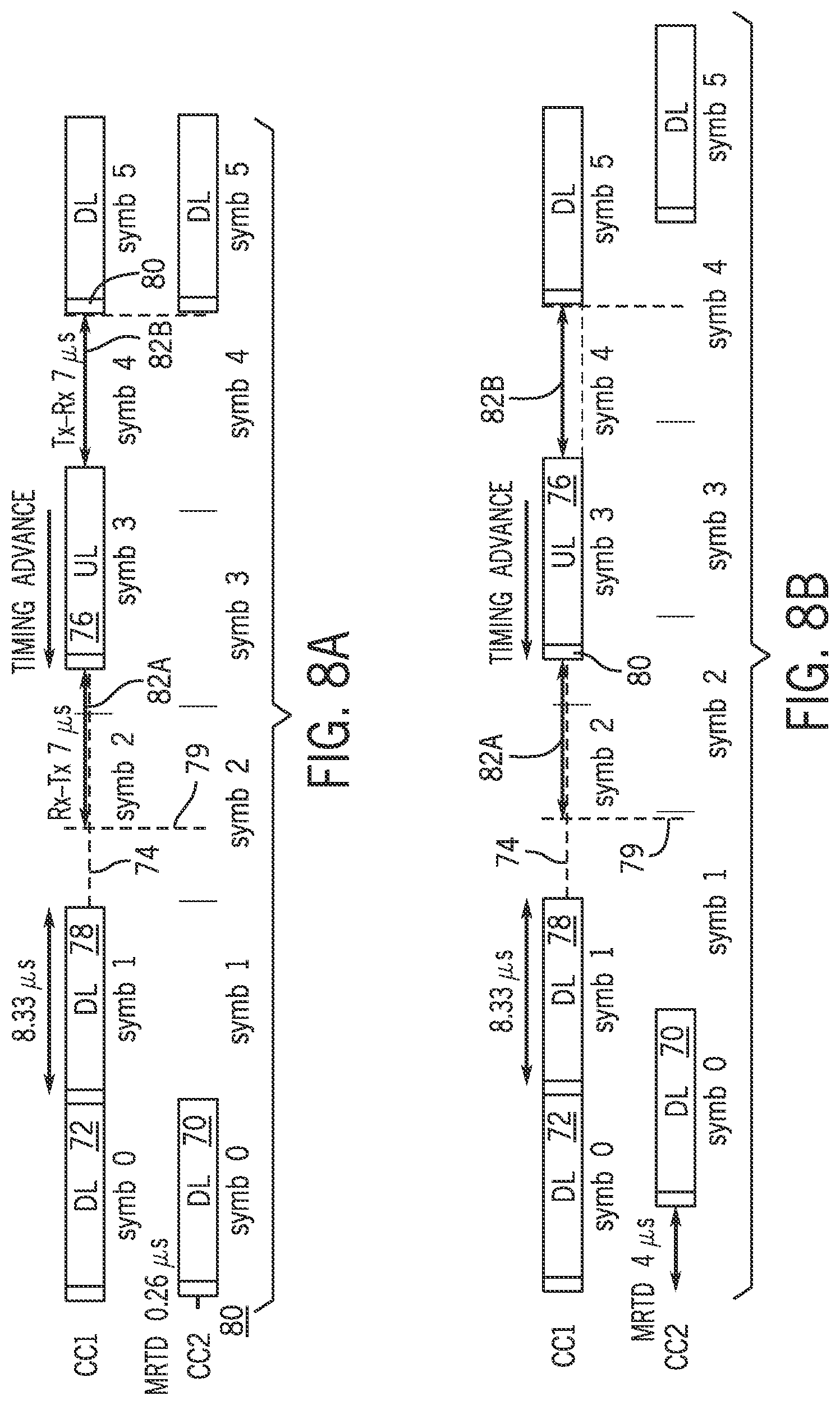 Patent US12323959 Figure 5 – Transmission delay compensation for intra-frequency band communication