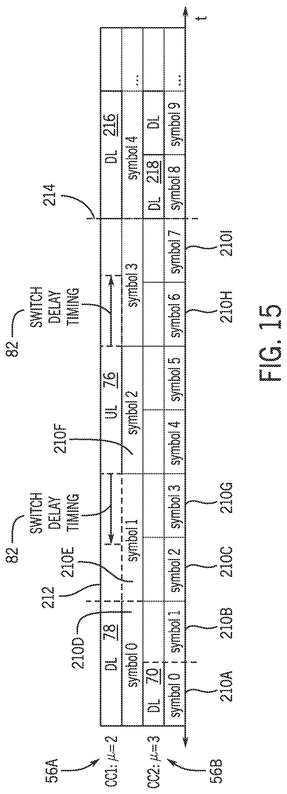 Patent US12323959 Figure 13 – Transmission delay compensation for intra-frequency band communication