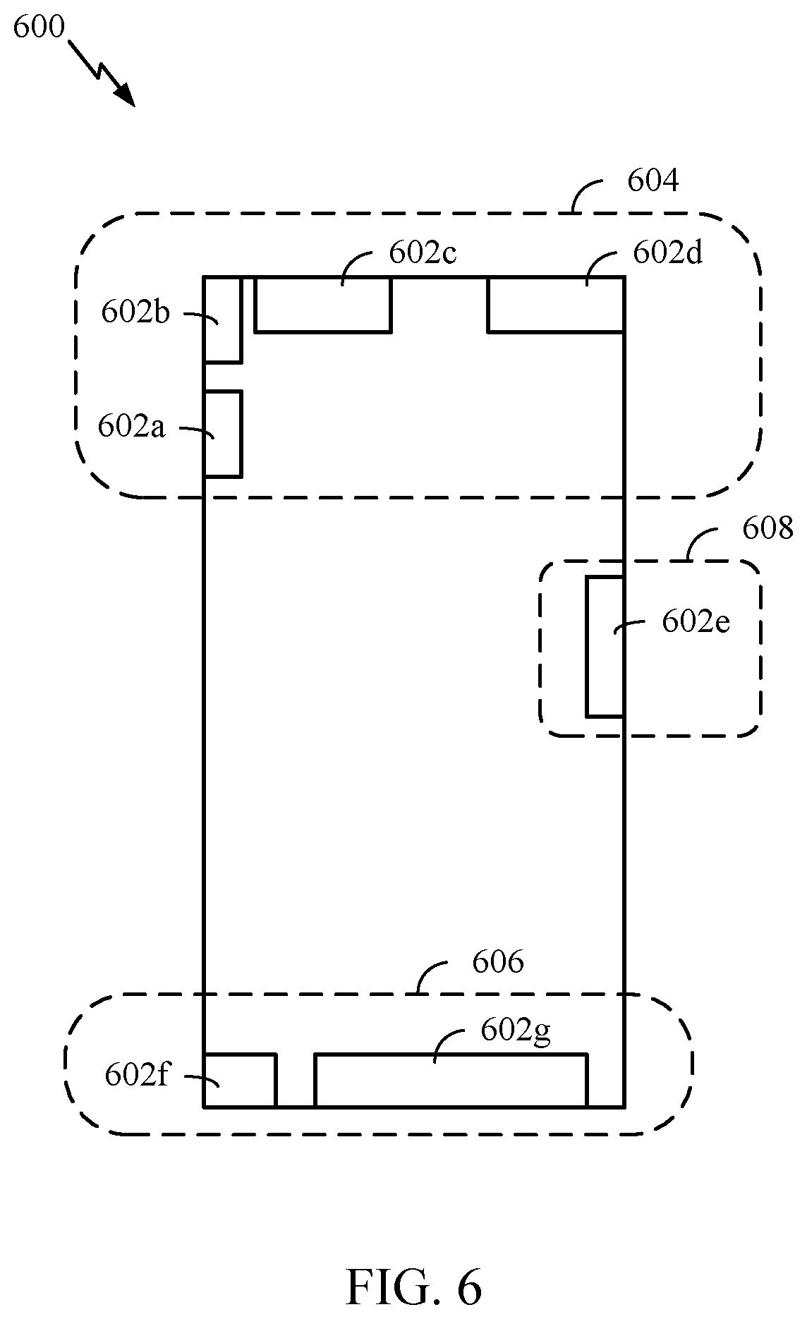 Patent US12323961 Figure 6 – Allocation of transmit power in compliance with RF exposure requirements