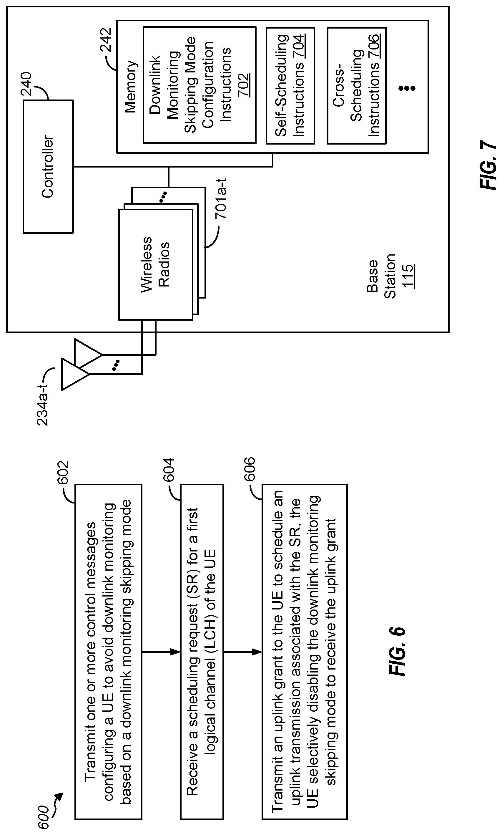 Patent US12323976 Figure 5 – Downlink monitoring skipping based on a scheduling request (SR)