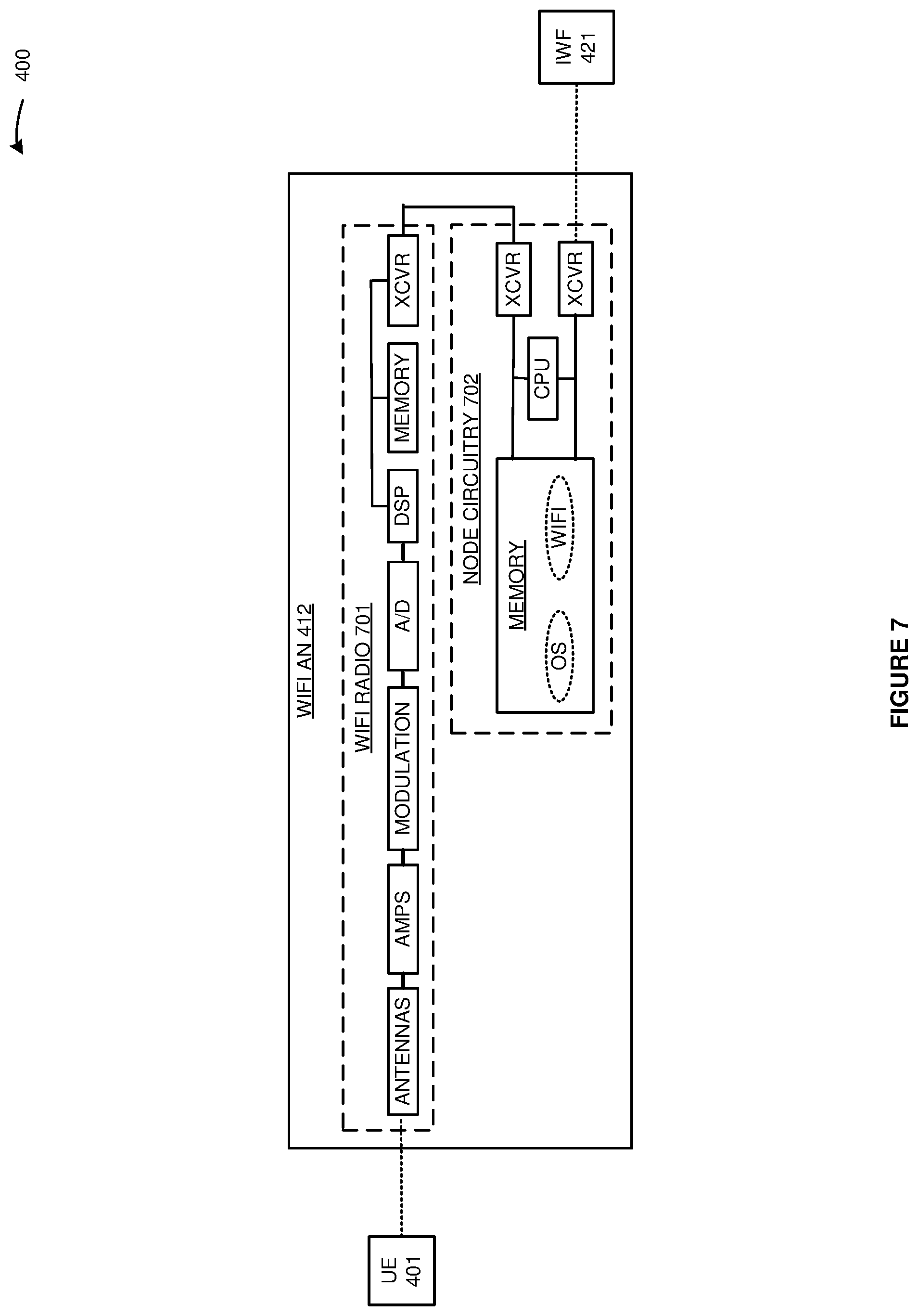 Patent US12323990 Figure 7 – Memory access for a user application in a wireless communication device