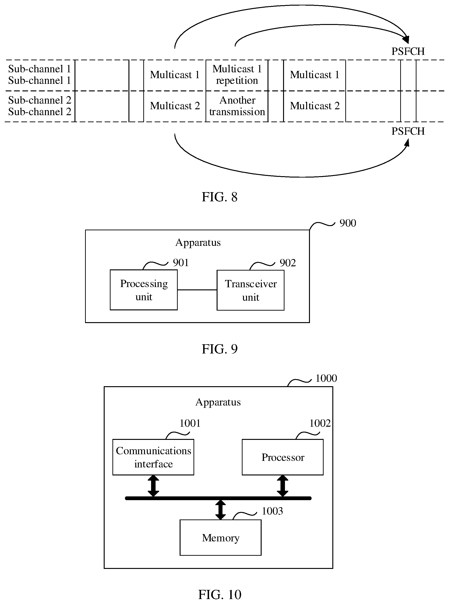Patent US12324002 Figure 9 – Method for determining physical sidelink feedback channel resource and apparatus