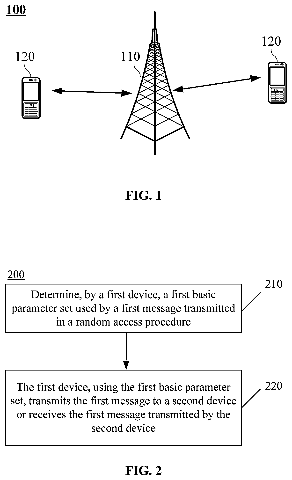 Patent US12324019 Figure 1 – Method and device for random access
