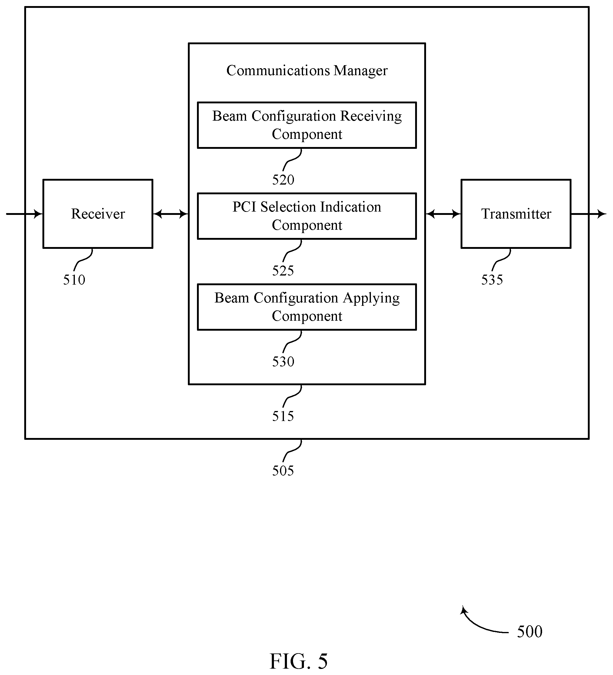 Patent US12324033 Figure 5 – Implicit beam indication