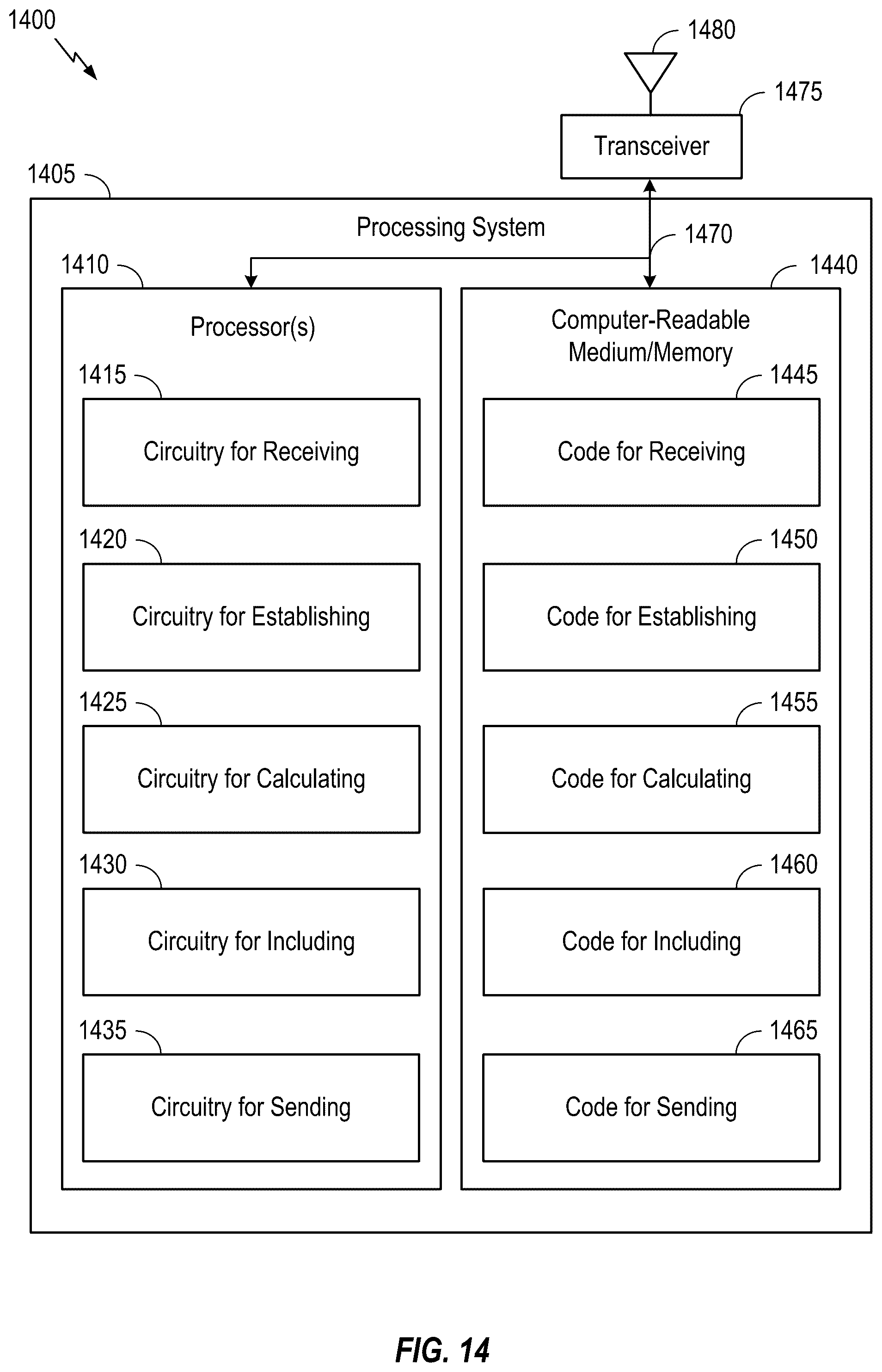 Patent US12324036 Figure 14 – Link establishment via an assisting node