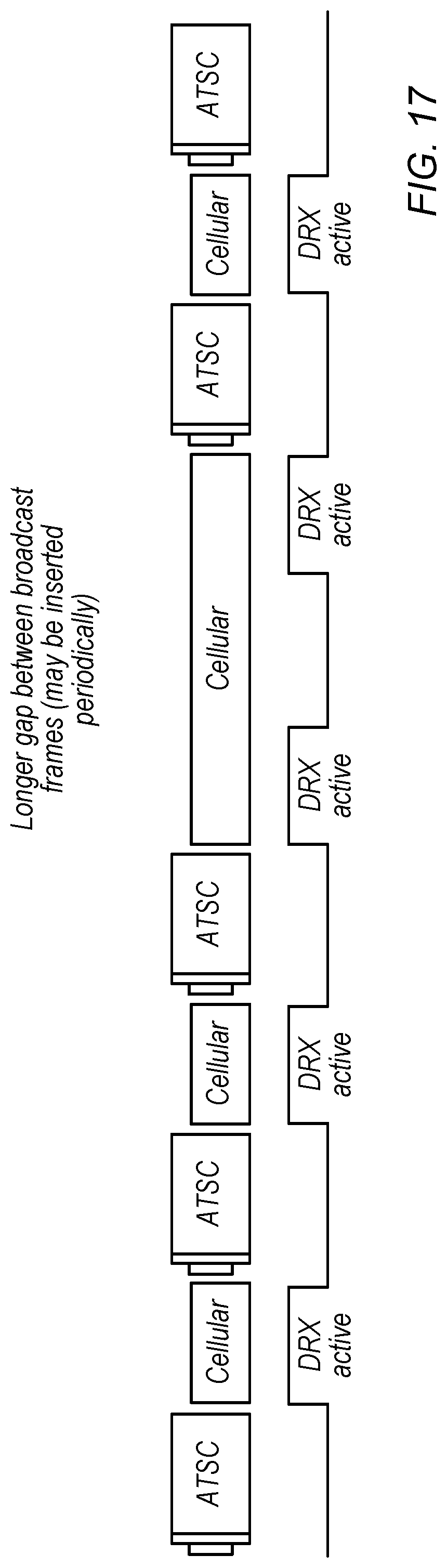Patent US12324047 Figure 12 – Shared spectrum access for broadcast and bi-directional, packet-switched communications
