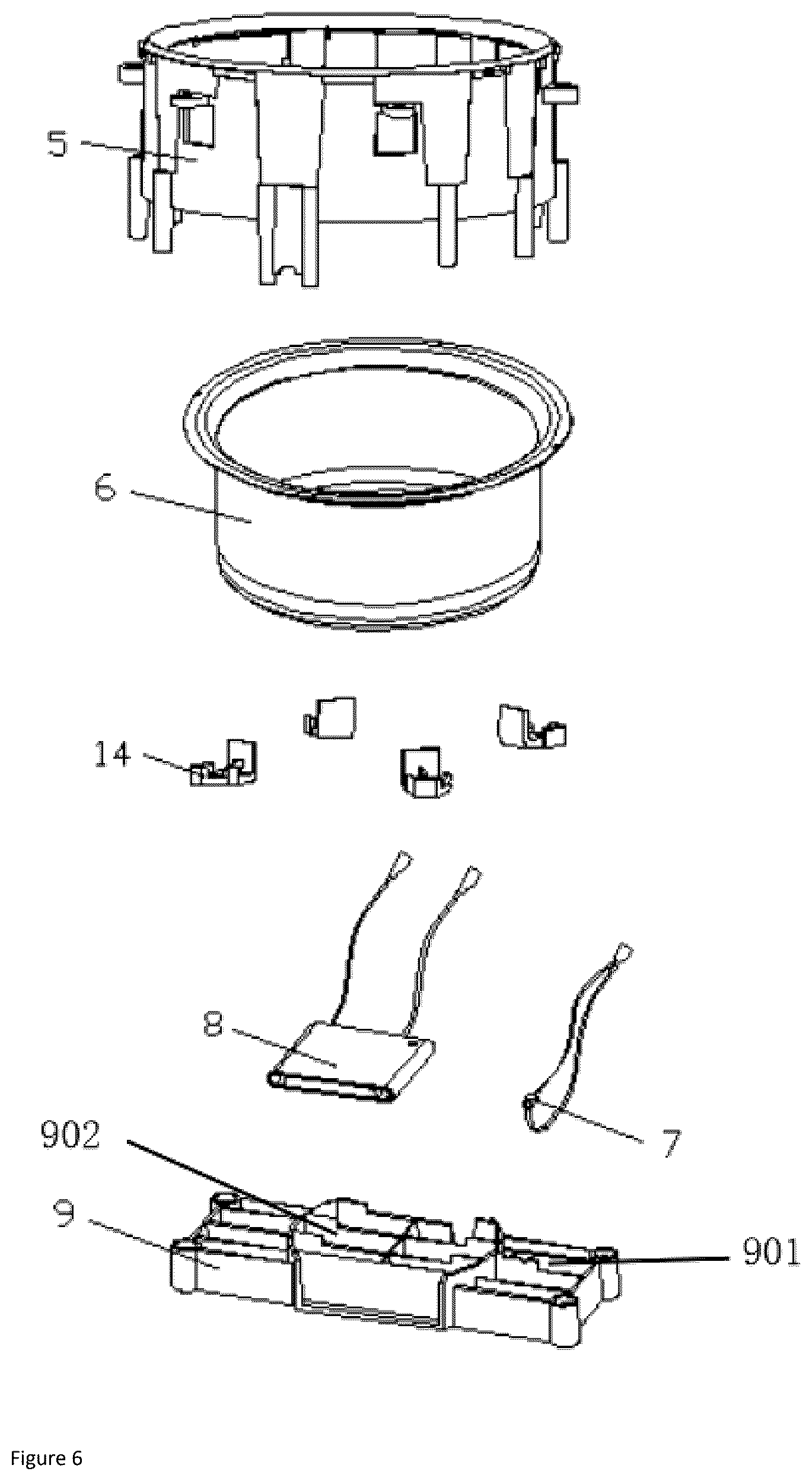 Patent US12324062 Figure 6 – Wax melting device
