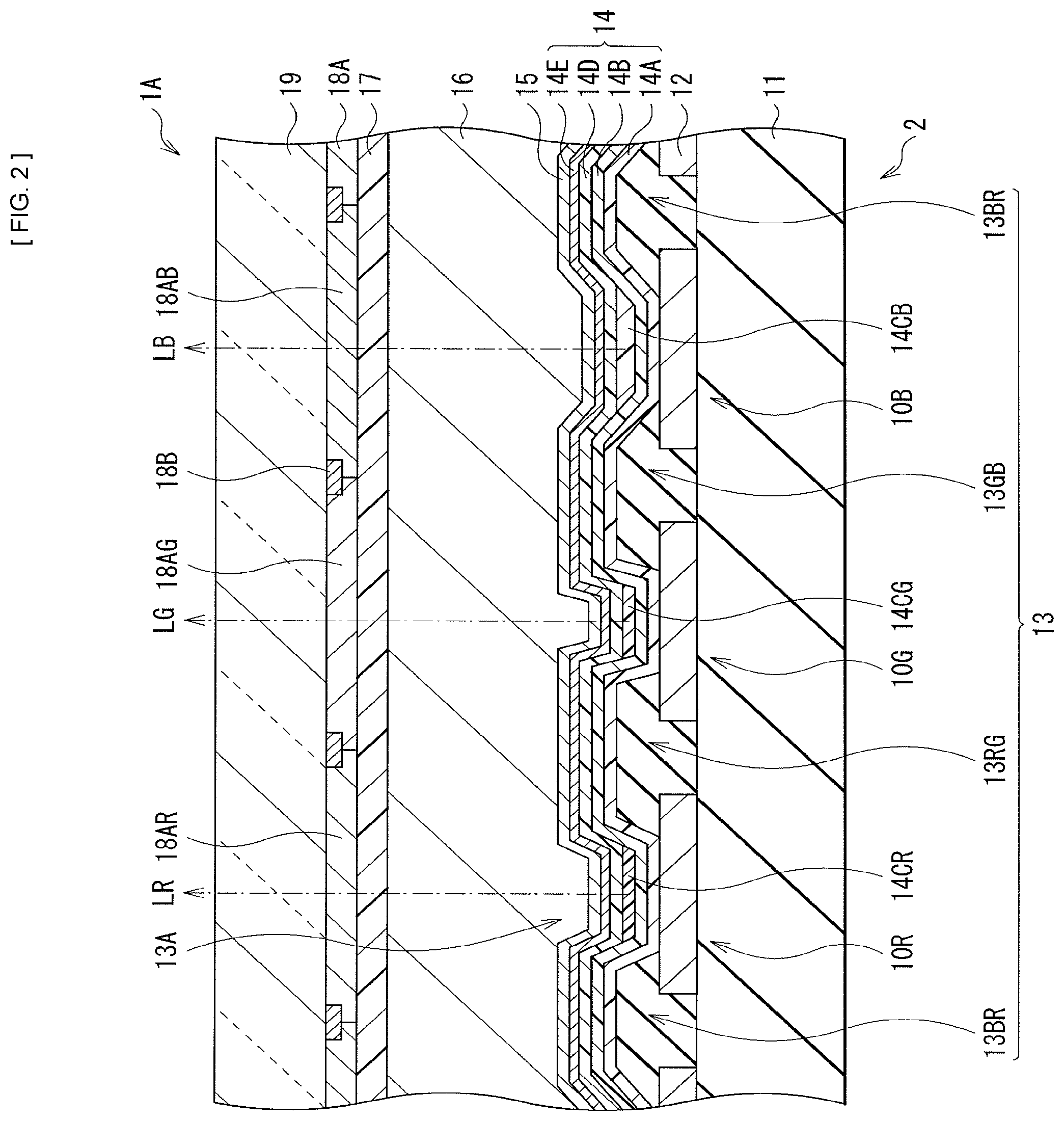 Patent US12324064 Figure 2 – Display unit, method of manufacturing the same, and electronic apparatus