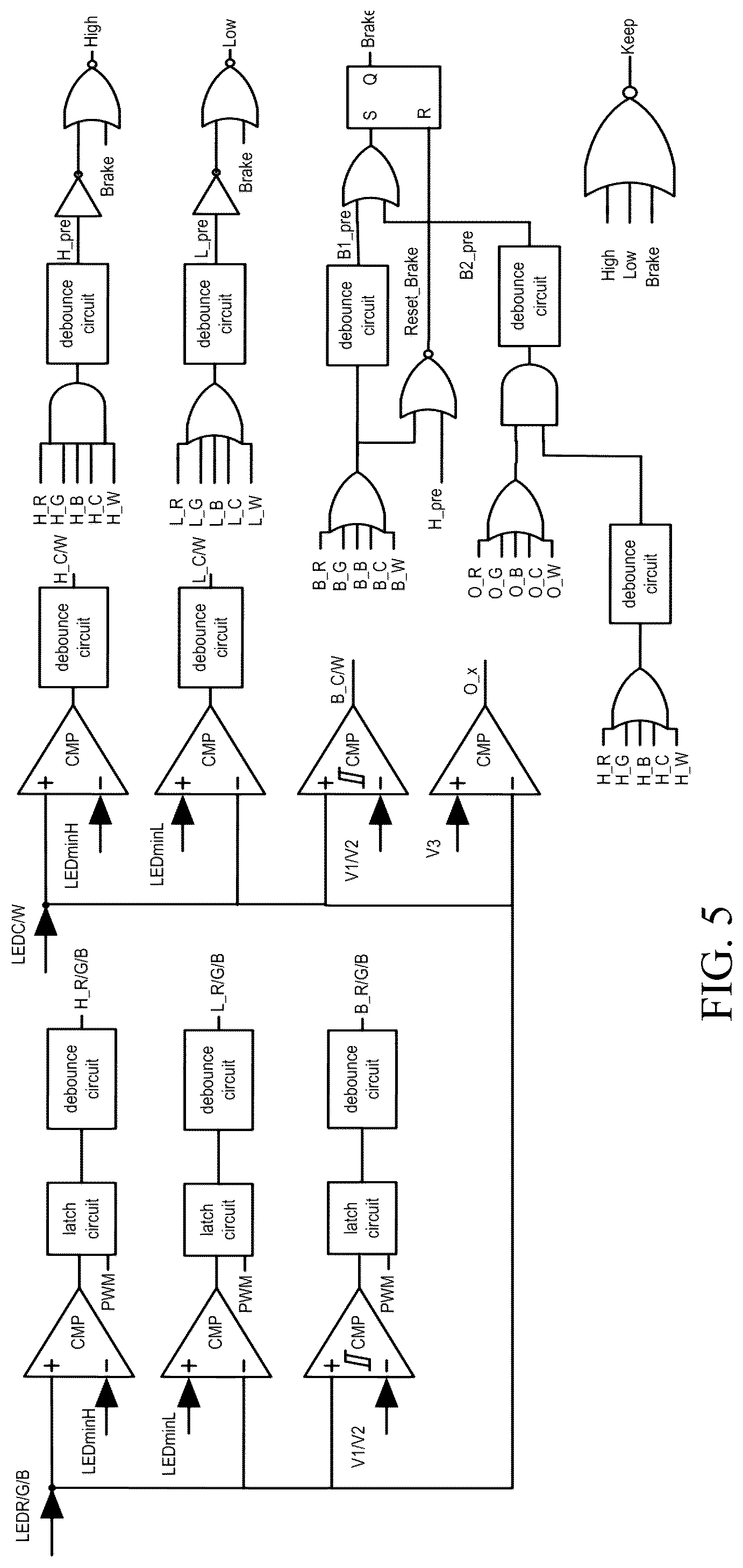 Patent US12324065 Figure 5 – Dimming control circuit, dimming control method, and LED driver circuit