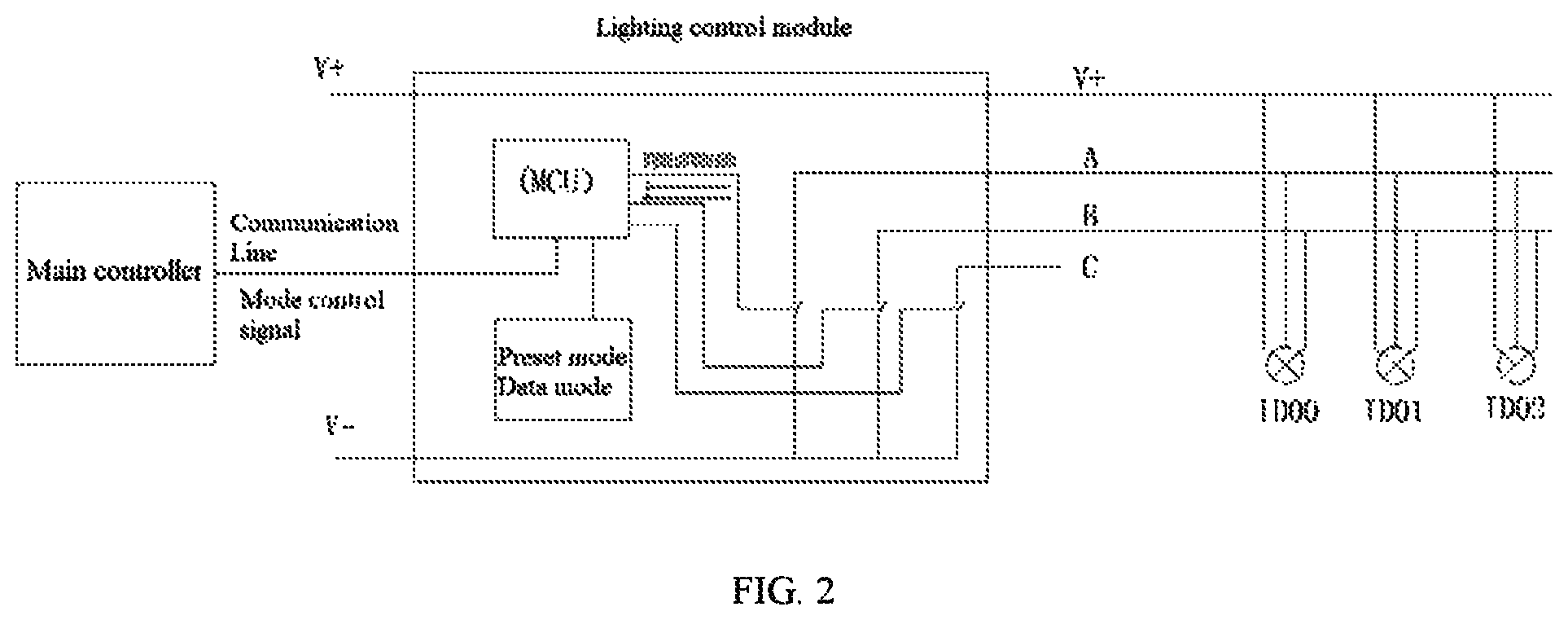 Patent US12324066 Figure 2 – Control method for lamp system based on RGB wiring arrangement
