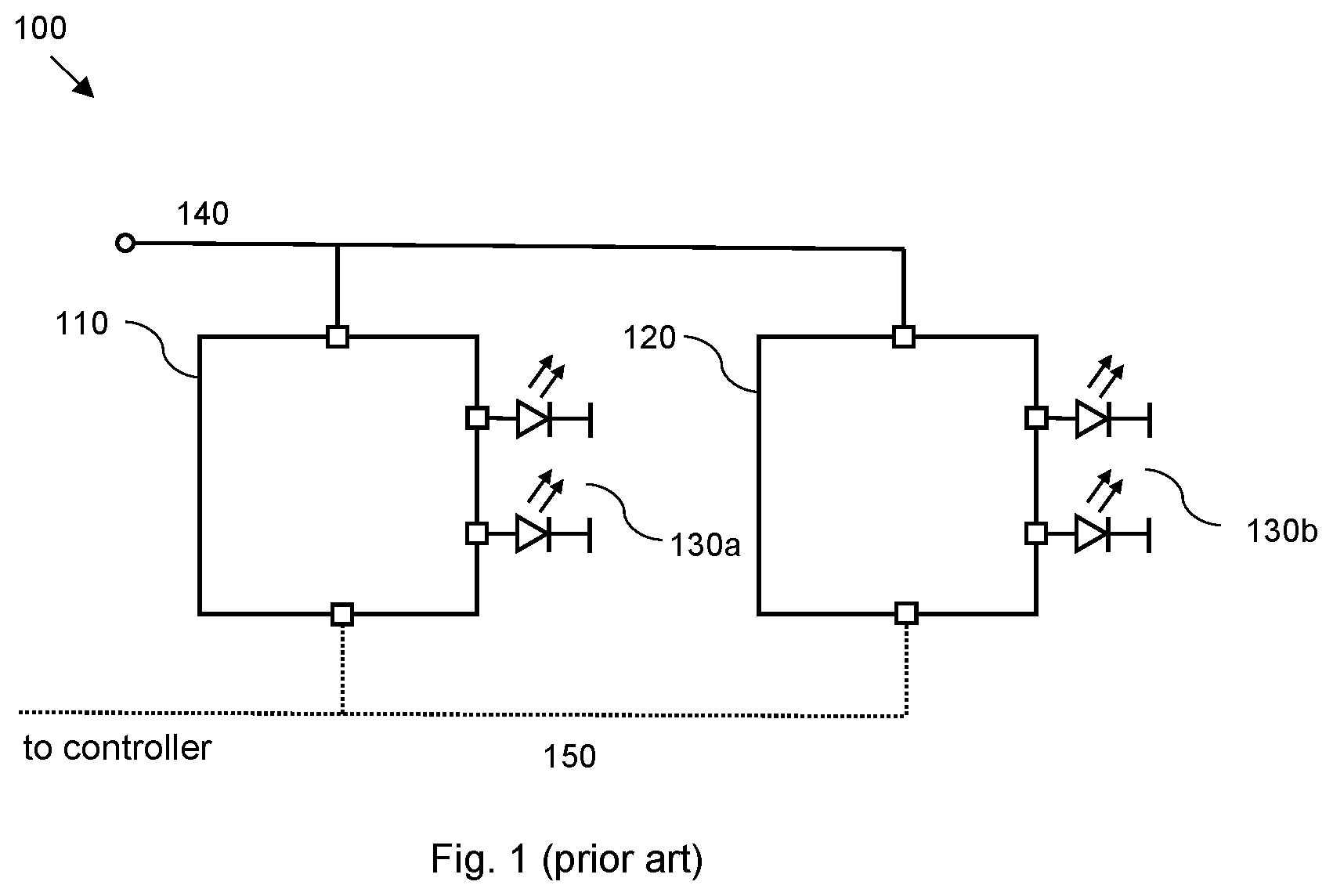 Patent US12324069 Figure 1 – Light system