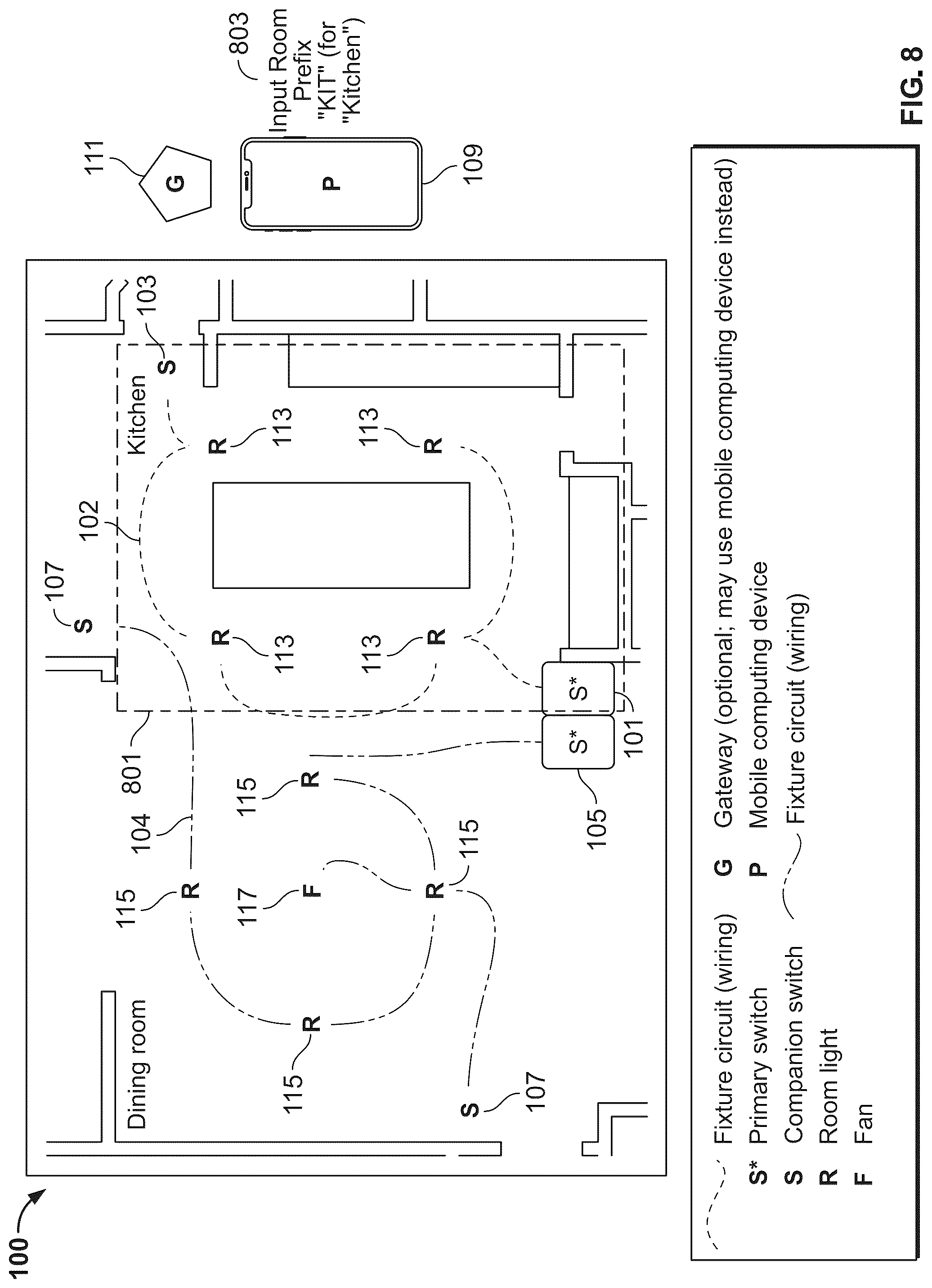 Patent US12324077 Figure 8 – Circuit mapping