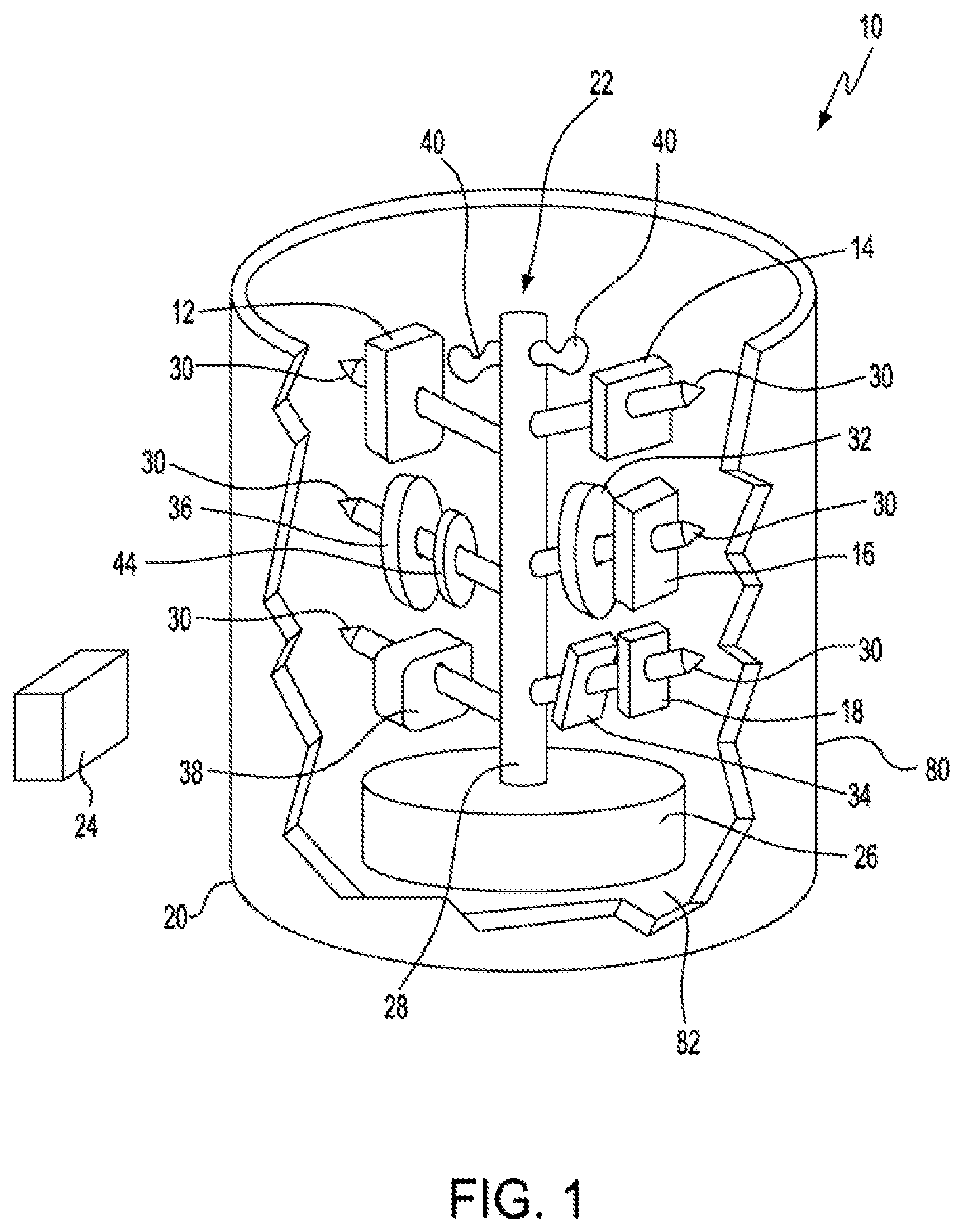 Patent US12324081 Figure 1 – Induction cooking apparatus and induction cookware
