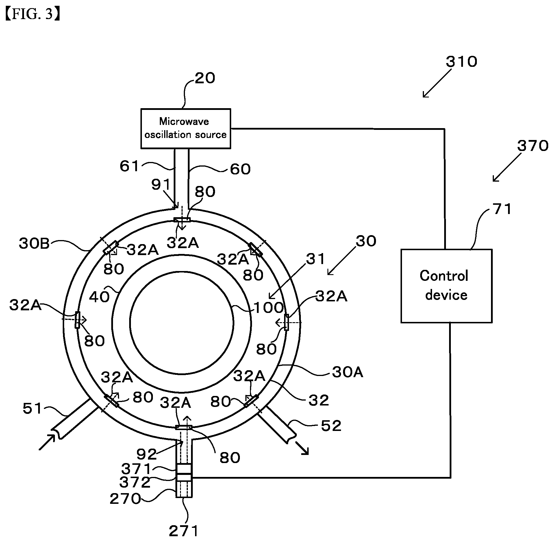Patent US12324085 Figure 3 – Microwave plasma treatment device