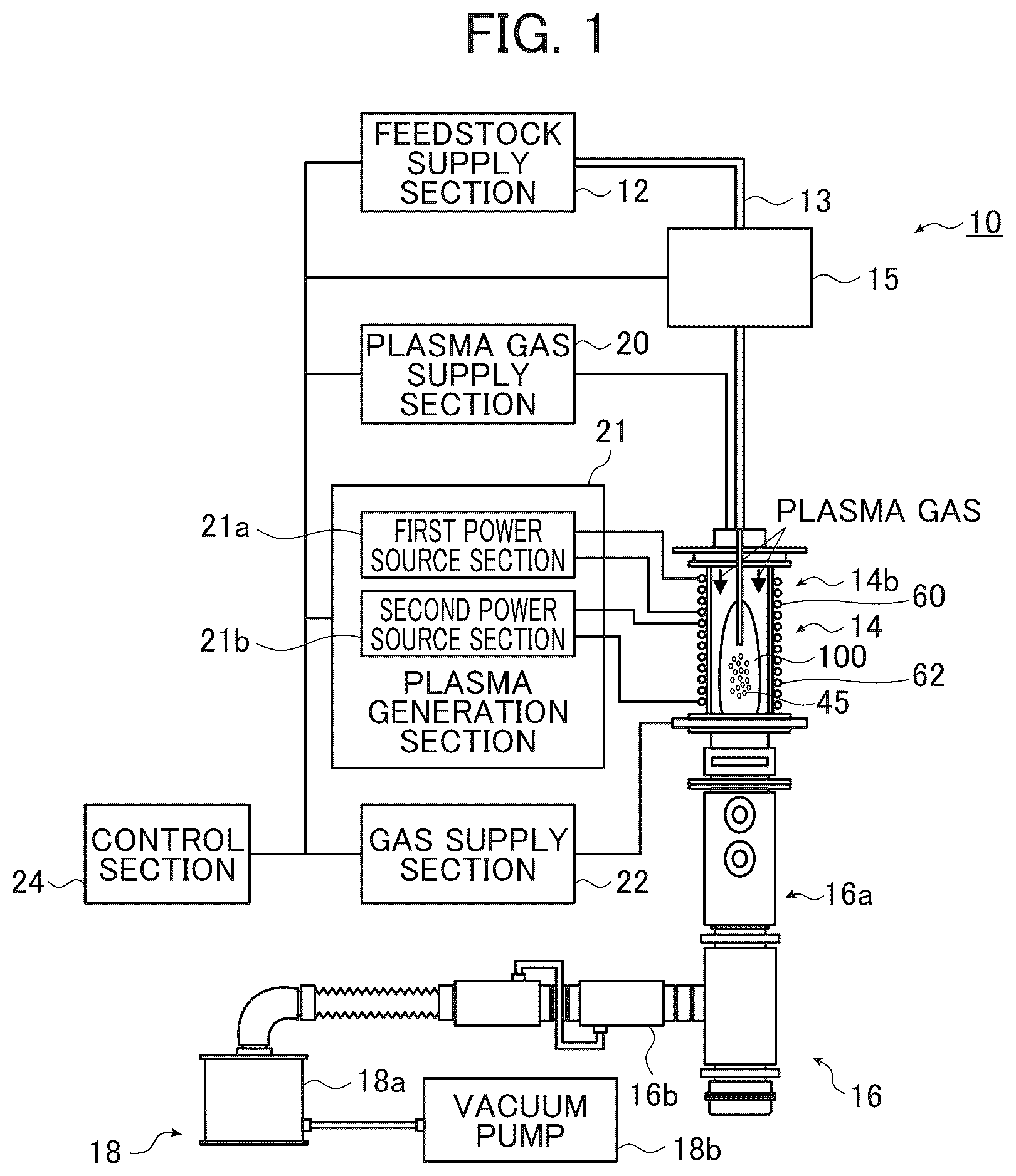Patent US12324086 Figure 1 – Fine particle manufacturing apparatus and fine particle manufacturing method