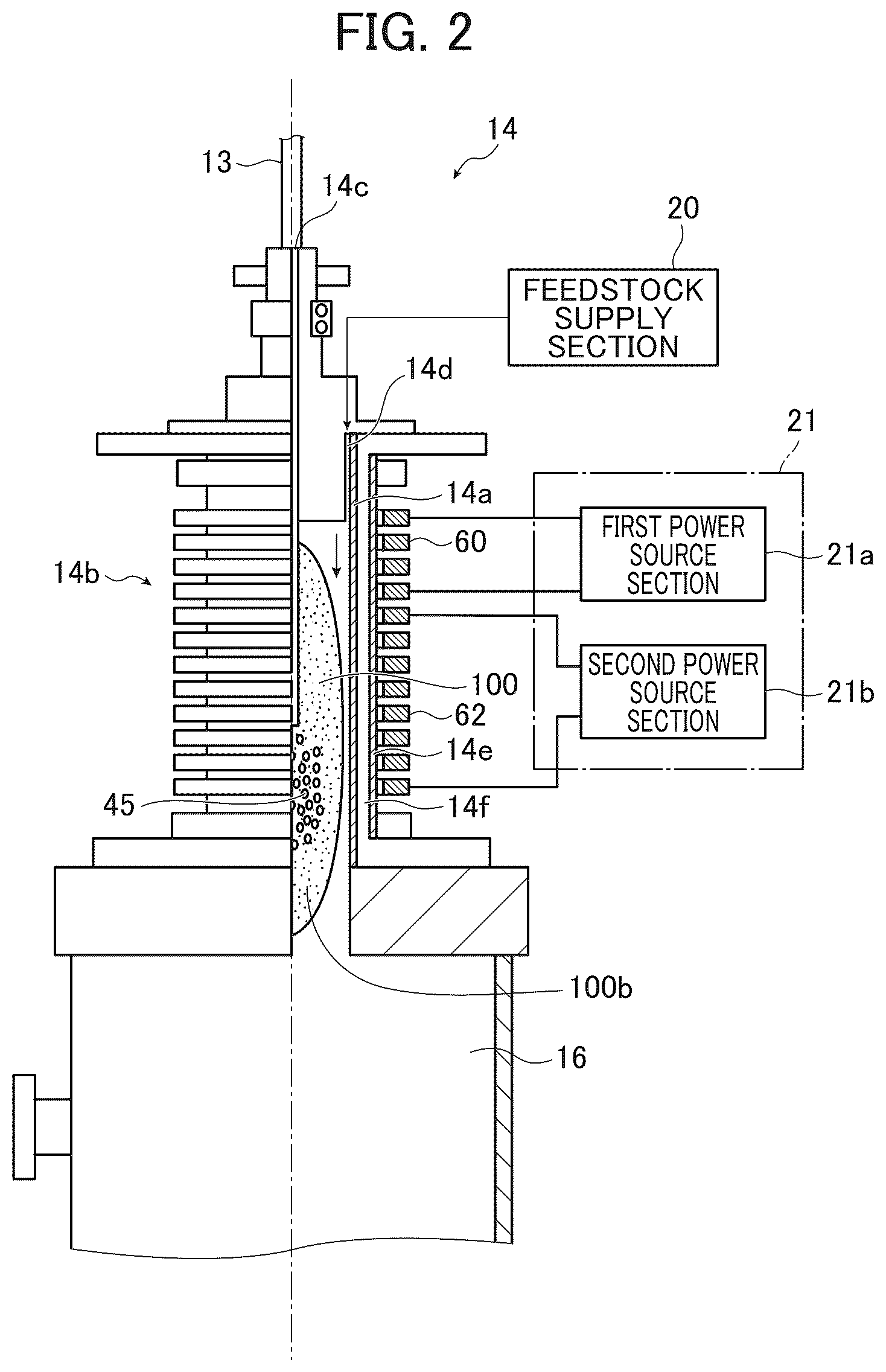 Patent US12324086 Figure 2 – Fine particle manufacturing apparatus and fine particle manufacturing method