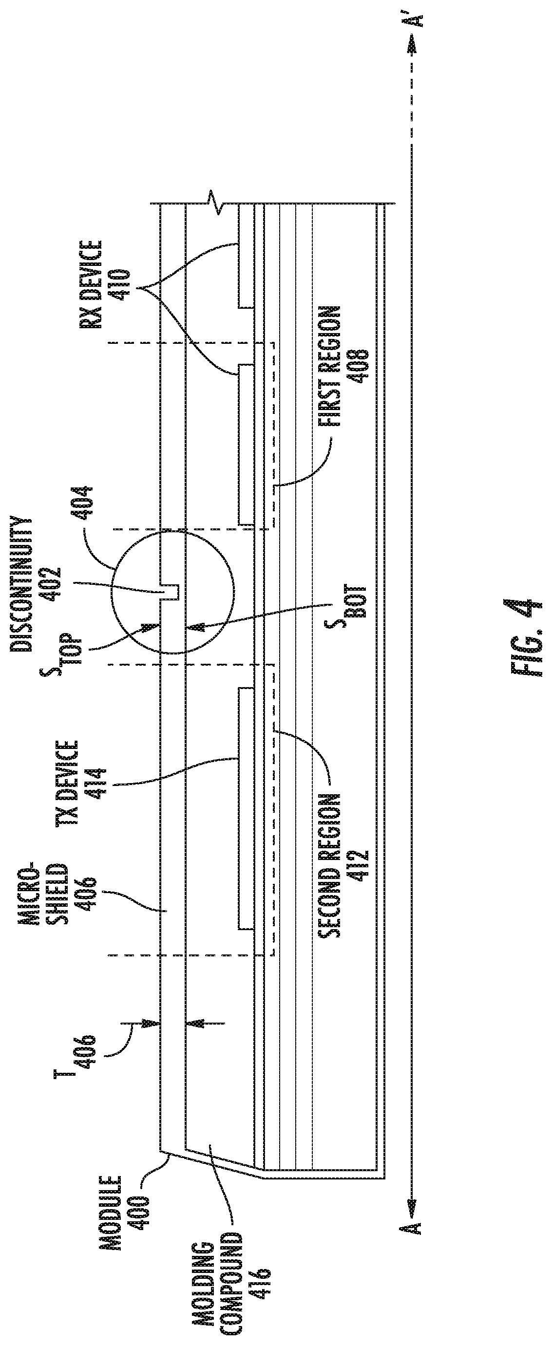 Patent US12324089 Figure 6 – Module conductive shield including discontinuities to reduce device coupling