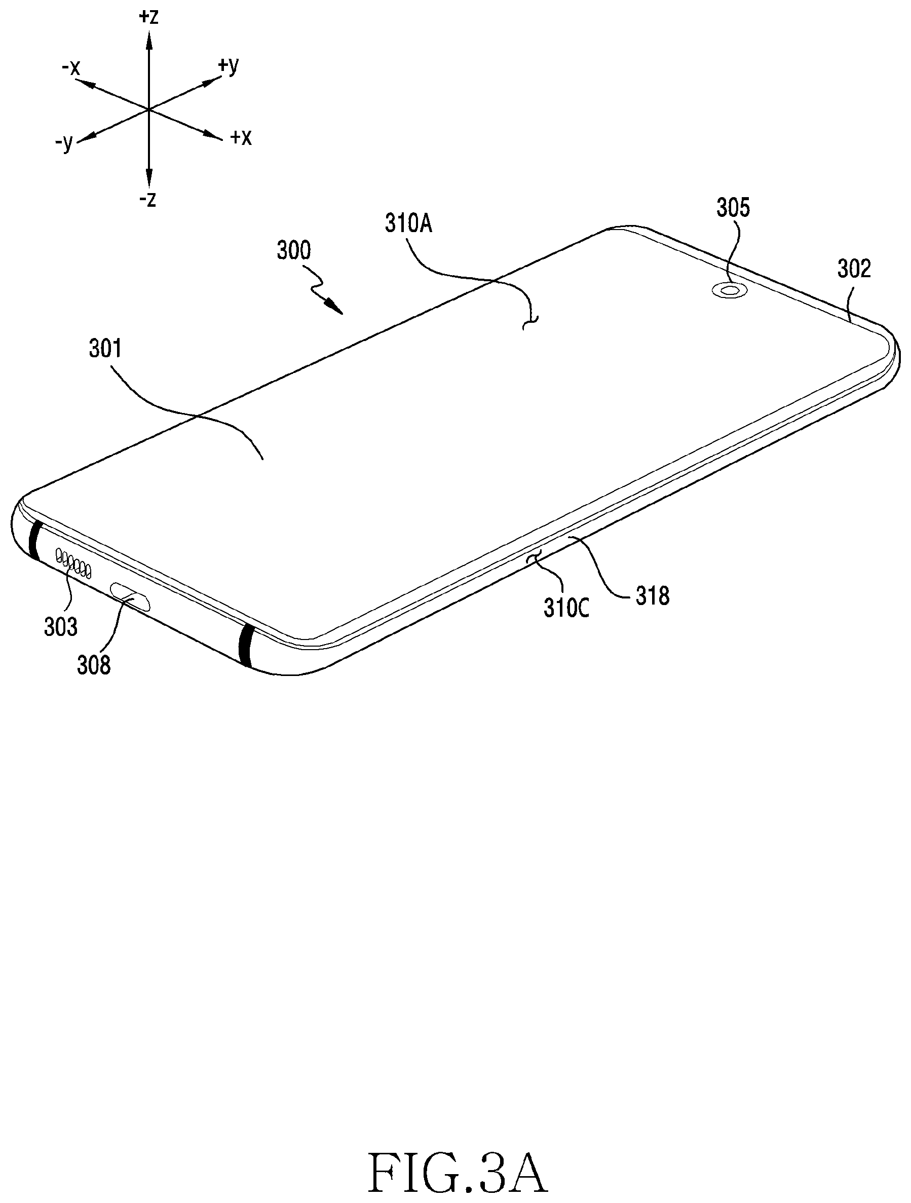 Patent US12324090 Figure 3 – Electronic device comprising antenna module and coaxial cable