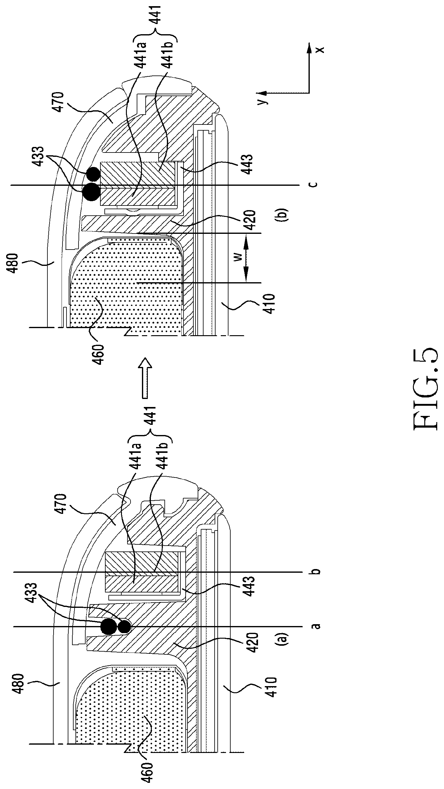 Patent US12324090 Figure 6 – Electronic device comprising antenna module and coaxial cable