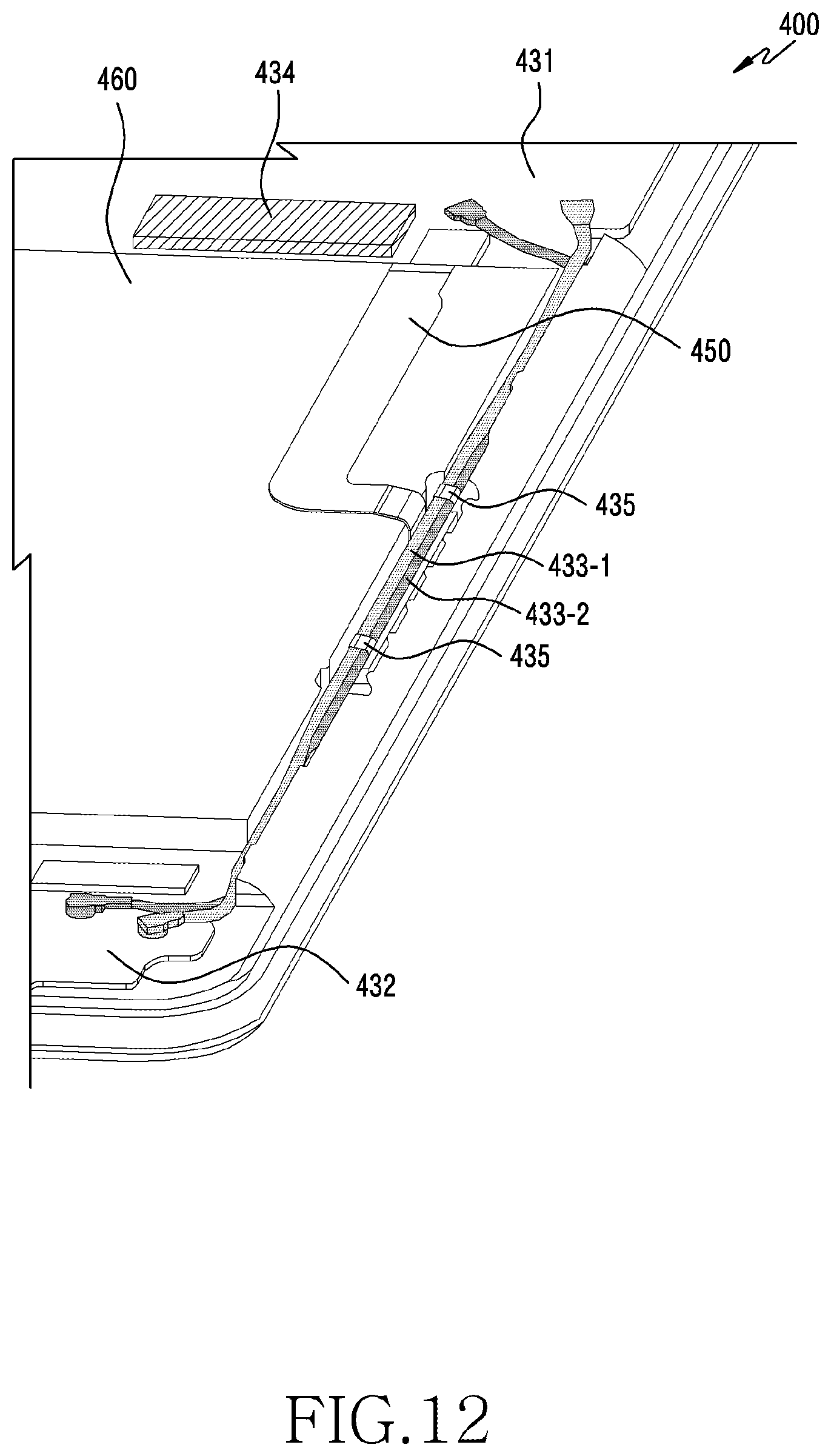 Patent US12324090 Figure 16 – Electronic device comprising antenna module and coaxial cable