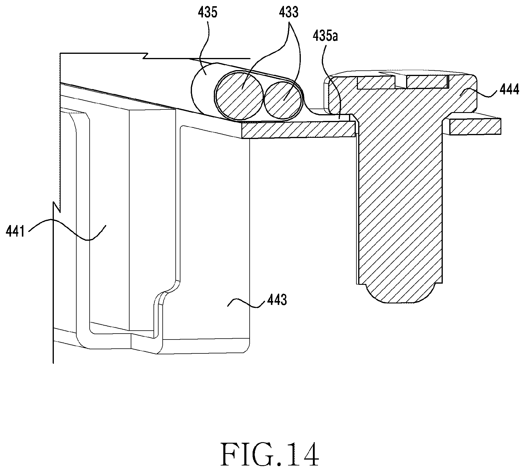 Patent US12324090 Figure 18 – Electronic device comprising antenna module and coaxial cable