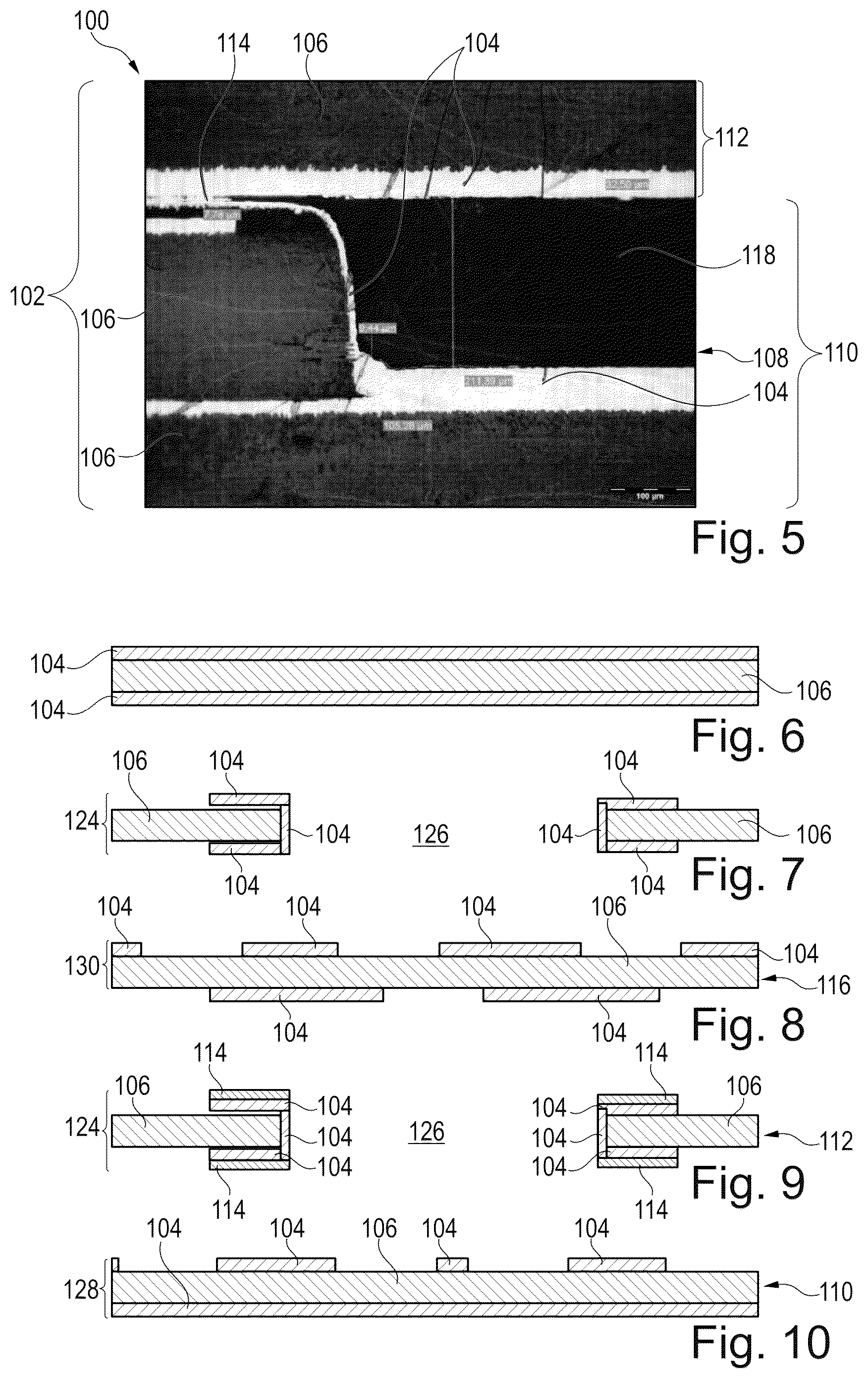 Patent US12324091 Figure 2 – Component carrier for microwave applications with stack pieces interconnected at an electrically conductive connection interface