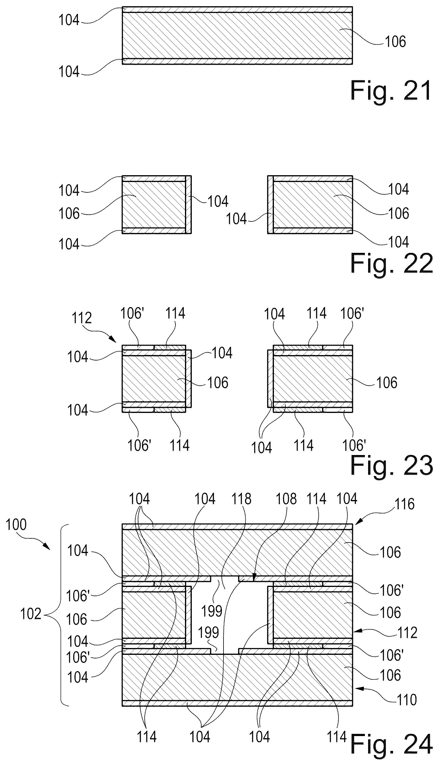 Patent US12324091 Figure 5 – Component carrier for microwave applications with stack pieces interconnected at an electrically conductive connection interface