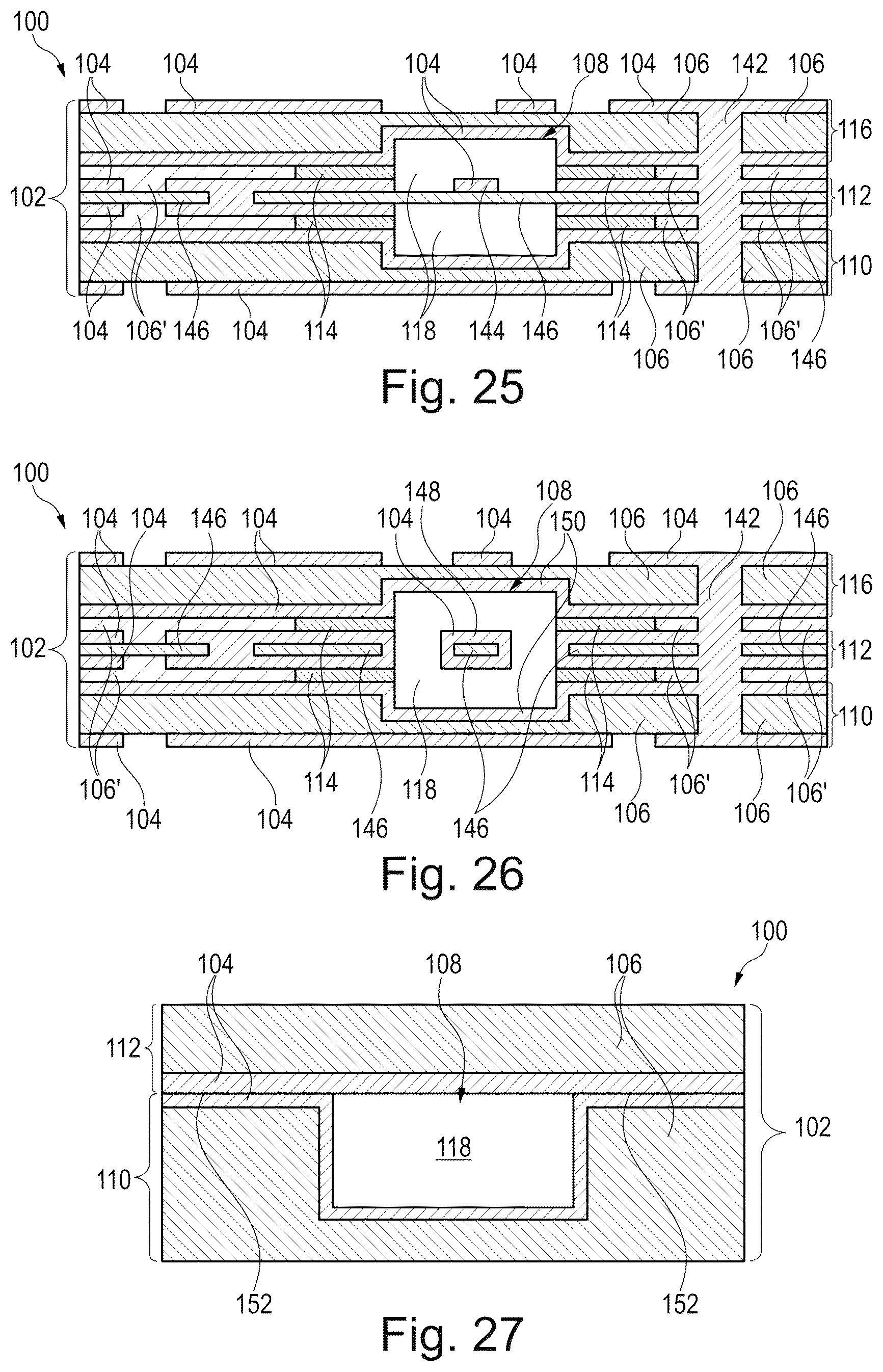 Patent US12324091 Figure 6 – Component carrier for microwave applications with stack pieces interconnected at an electrically conductive connection interface
