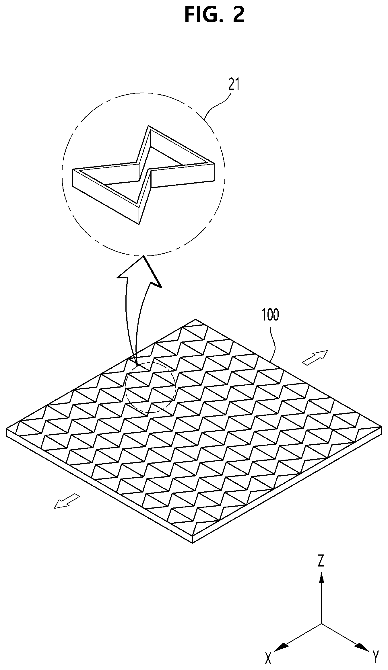 Patent US12324095 Figure 2 – Auxetic stretchable substrate with flexible joint structure and method of manufacturing same