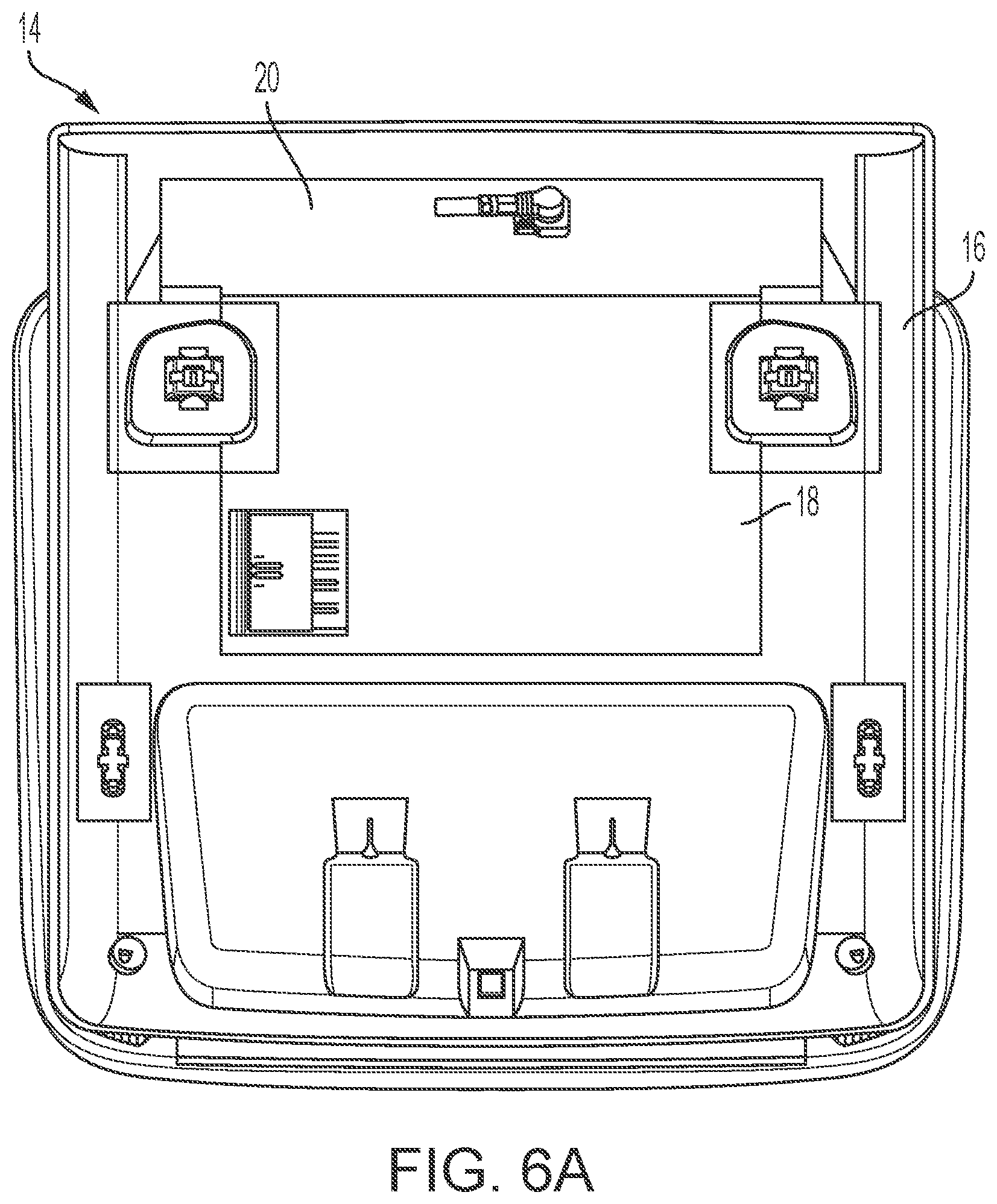 Patent US12324099 Figure 6 – Vehicular overhead console with flexible circuit board