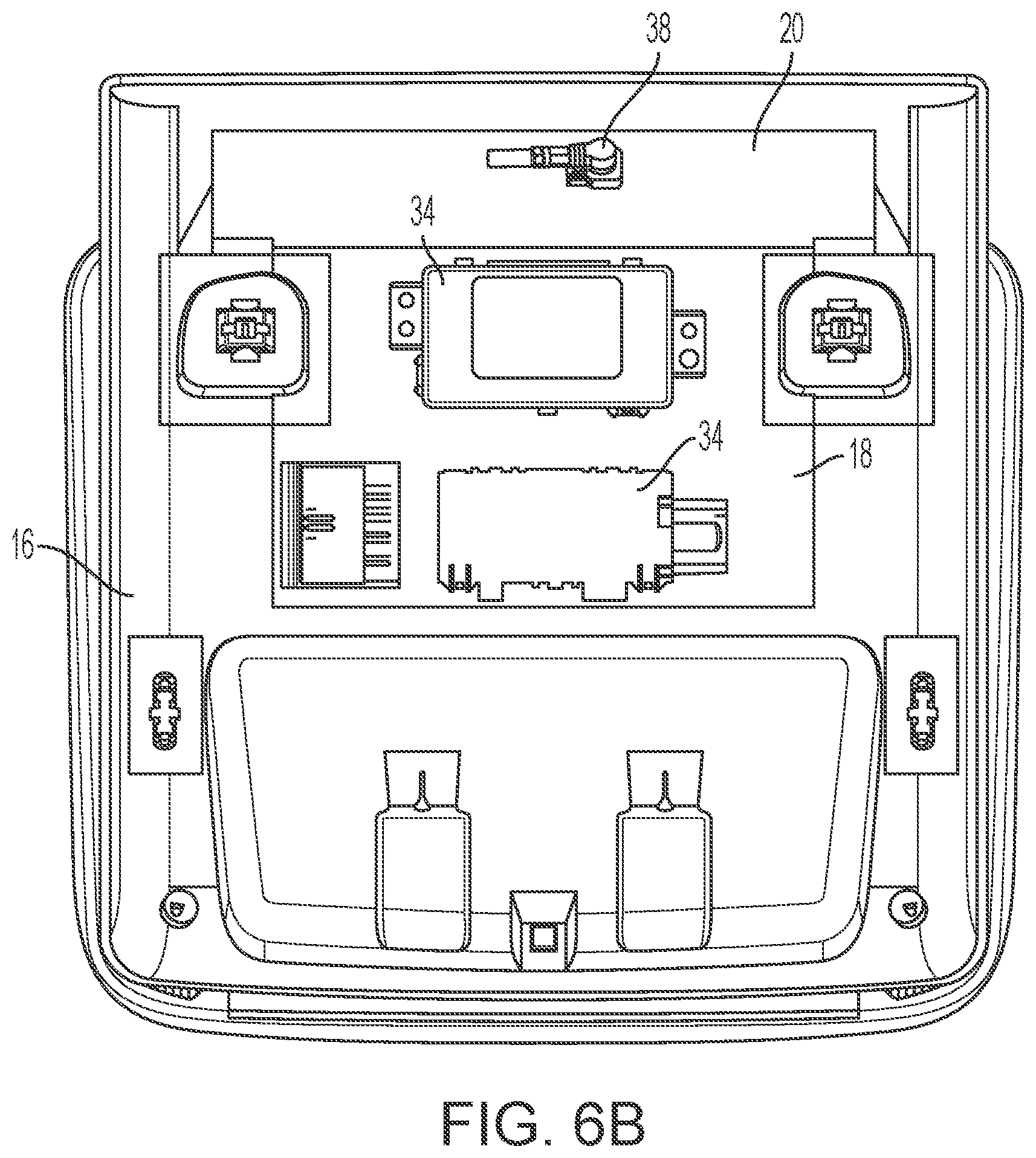 Patent US12324099 Figure 7 – Vehicular overhead console with flexible circuit board