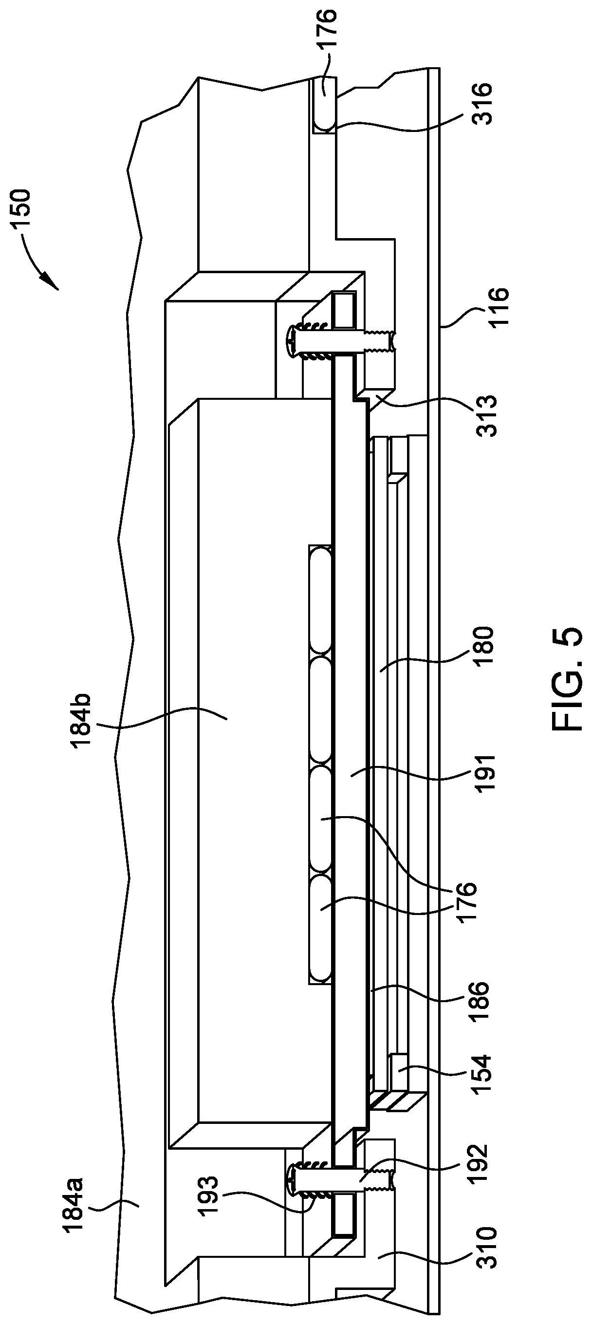 Patent US12324101 Figure 5 – Frame for coupling of a thermal management device to a printed circuit board