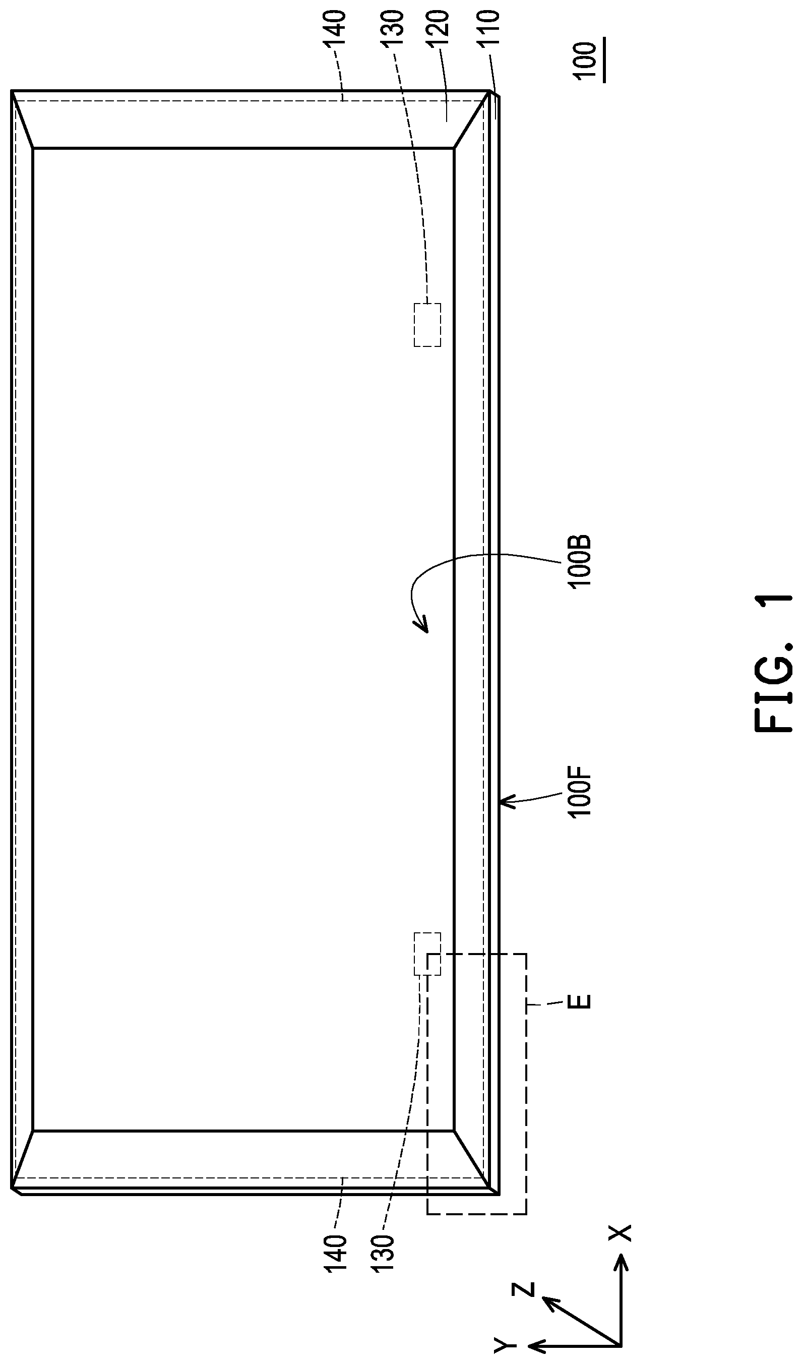 Patent US12324108 Figure 1 – Electronic device