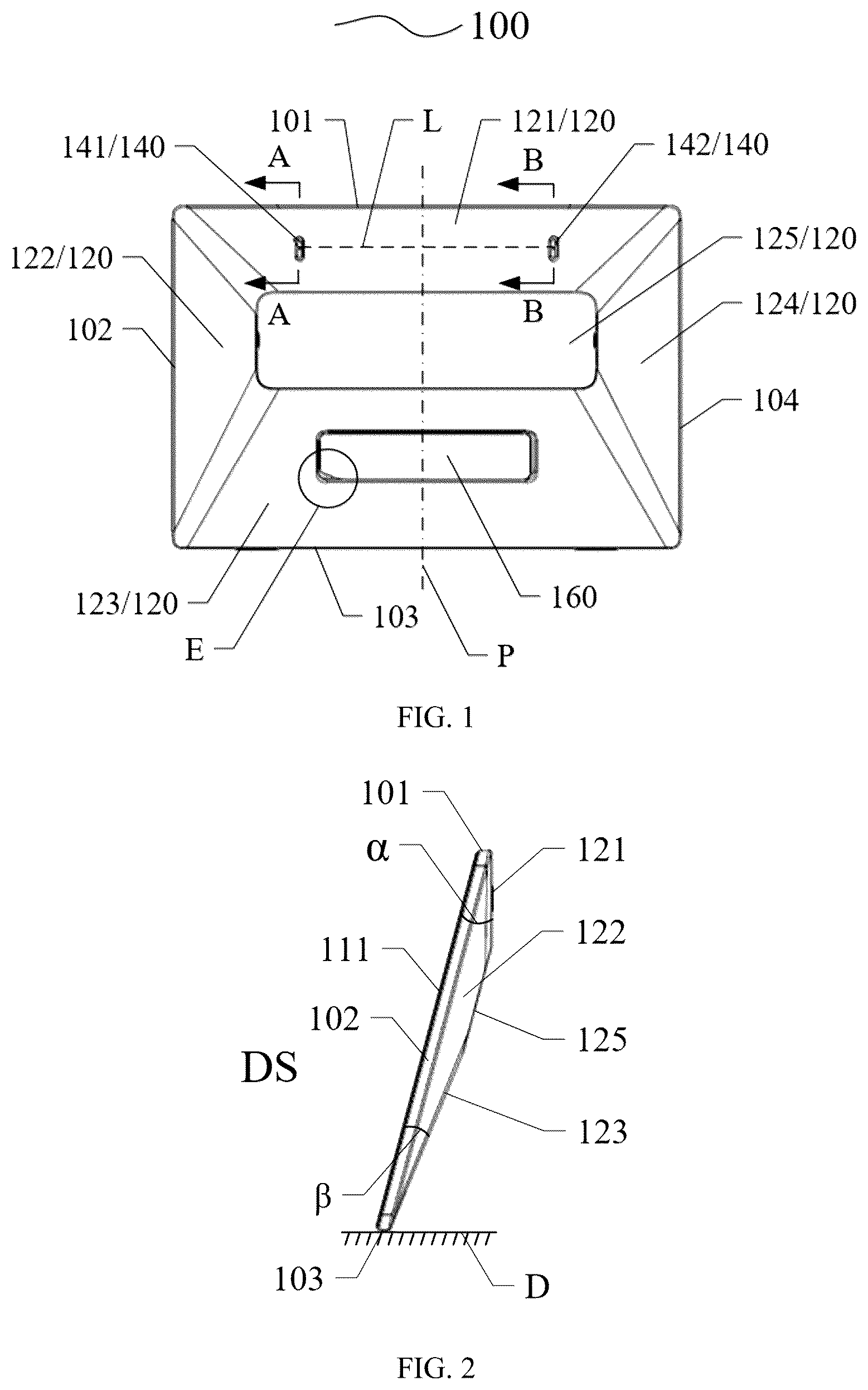 Patent US12324109 Figure 1 – Electronic display board system, electronic display board, and support stage