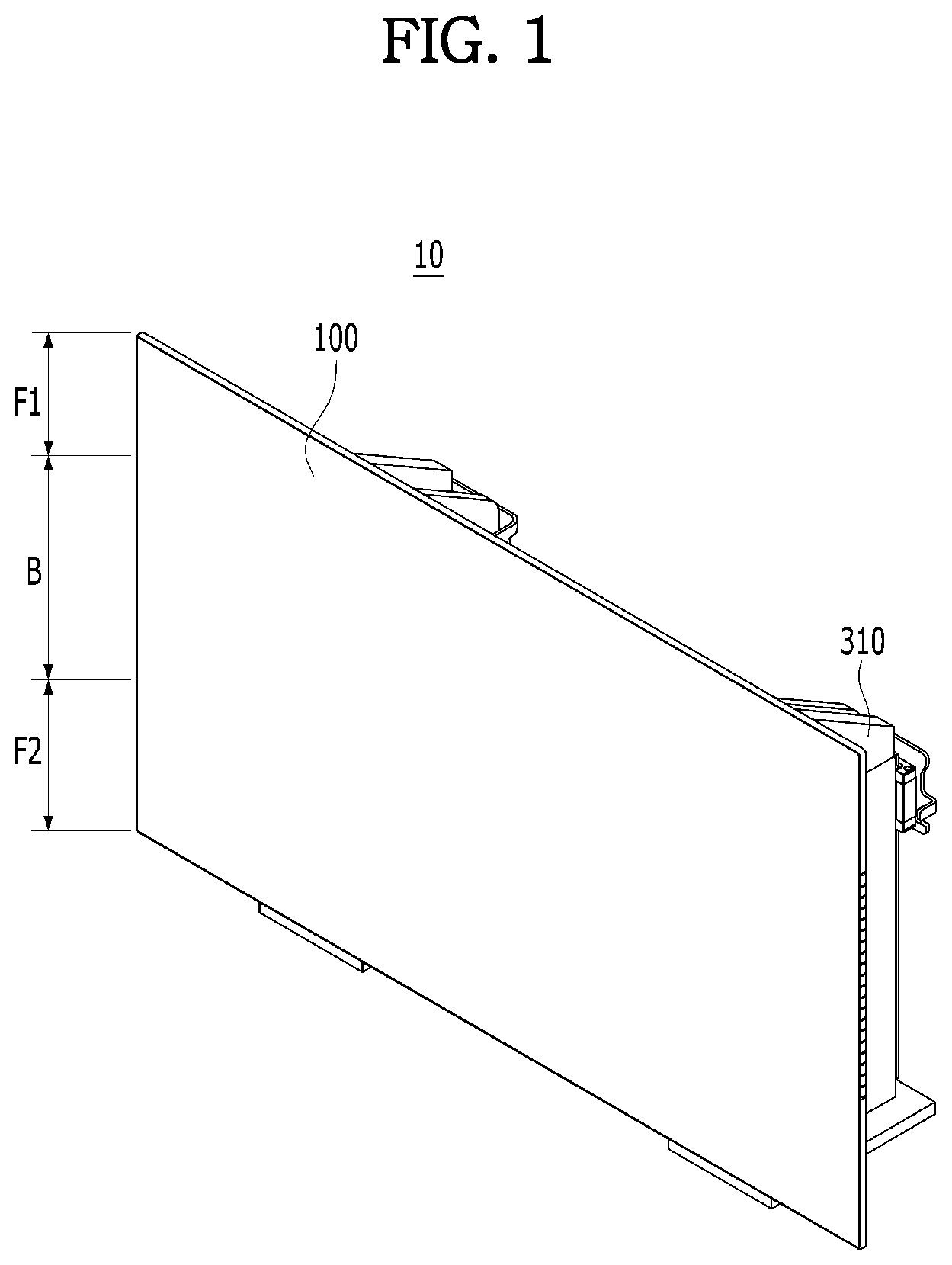 Patent US12324111 — Deformable display device for vehicle — Figure 1