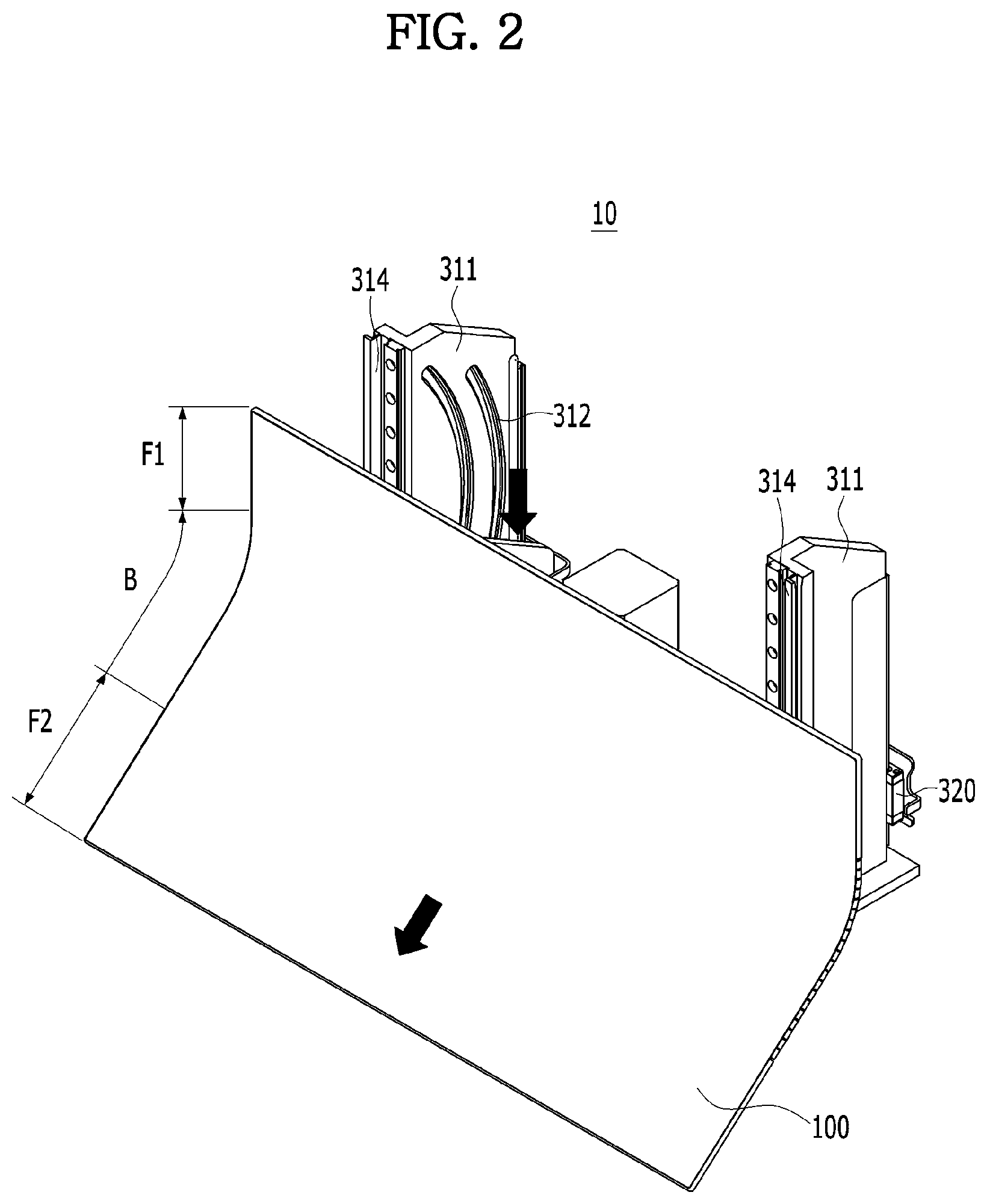 Patent US12324111 Figure 2 – Deformable display device for vehicle