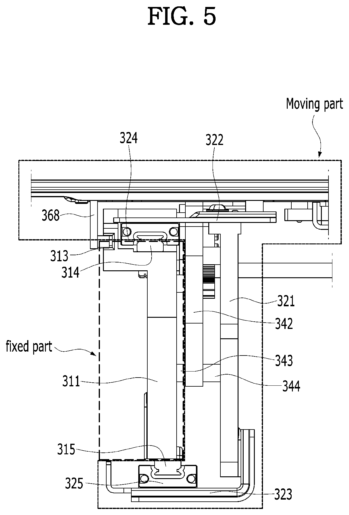 Patent US12324111 Figure 5 – Deformable display device for vehicle
