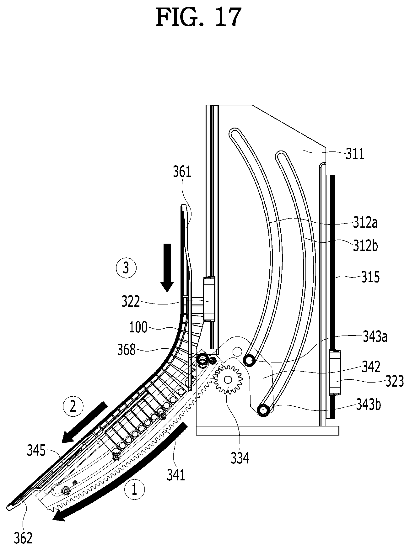 Patent US12324111 Figure 16 – Deformable display device for vehicle